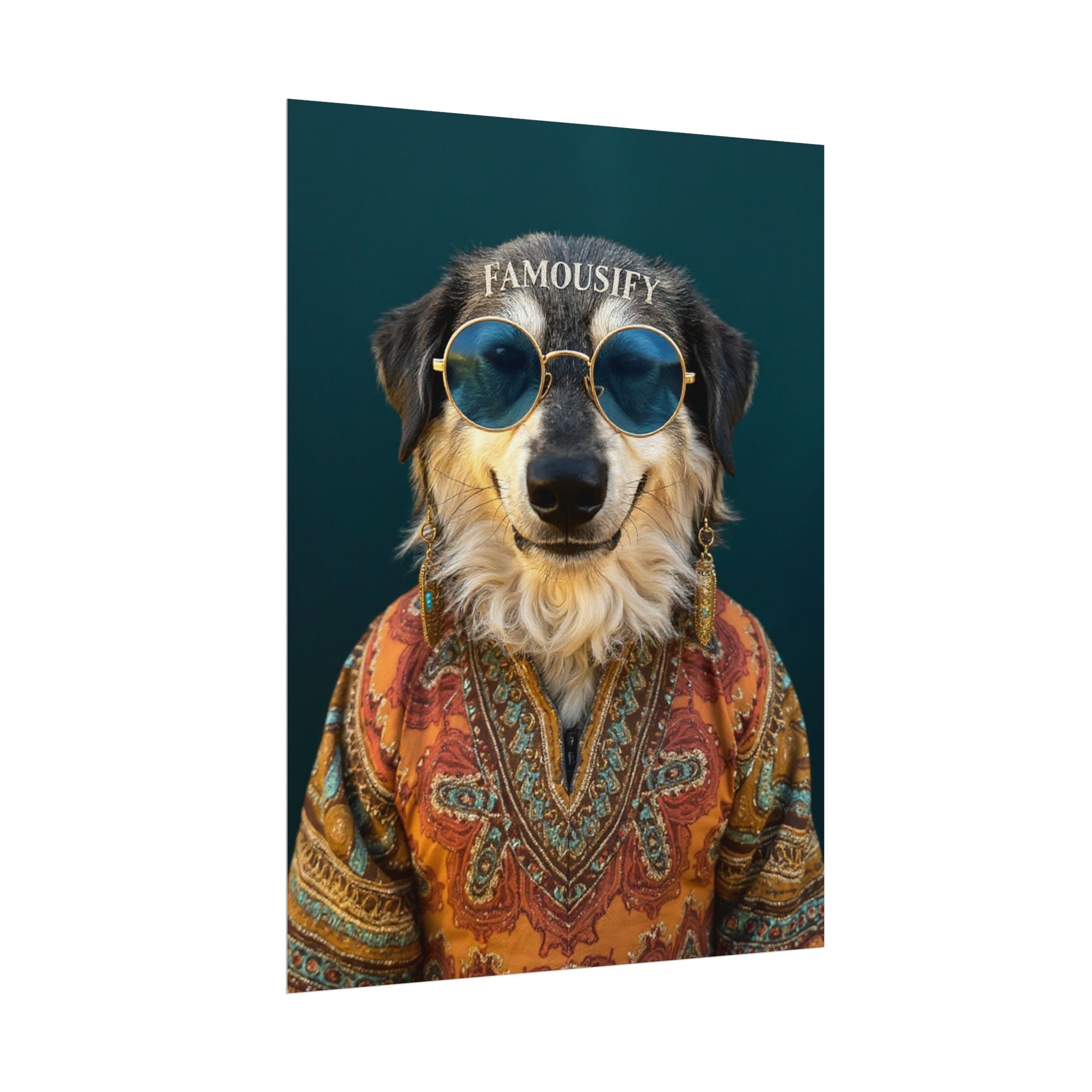 Dog Portrait FinArt - Hippy Style - 1cfa7cd3