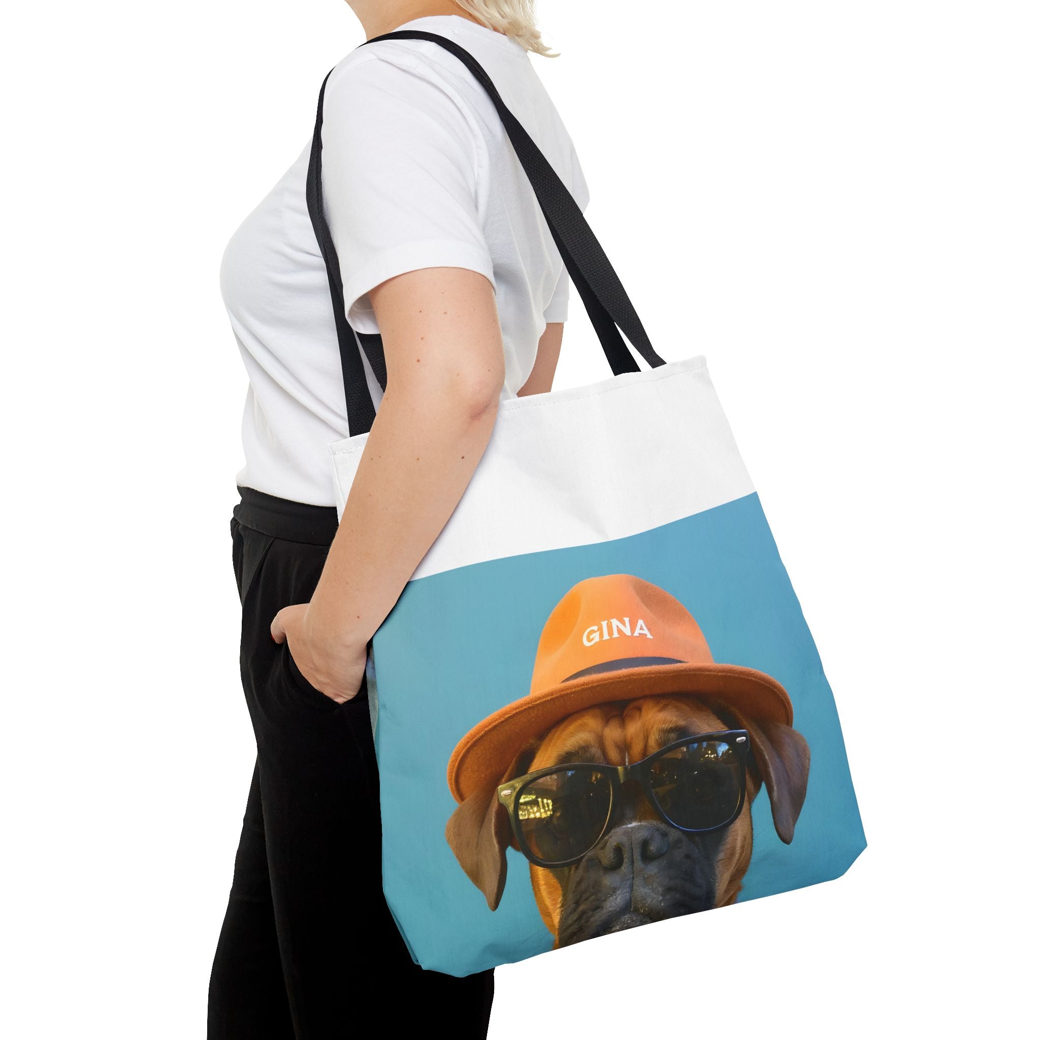 Dog Portrait ToteBg - Denim Style - f82322ec
