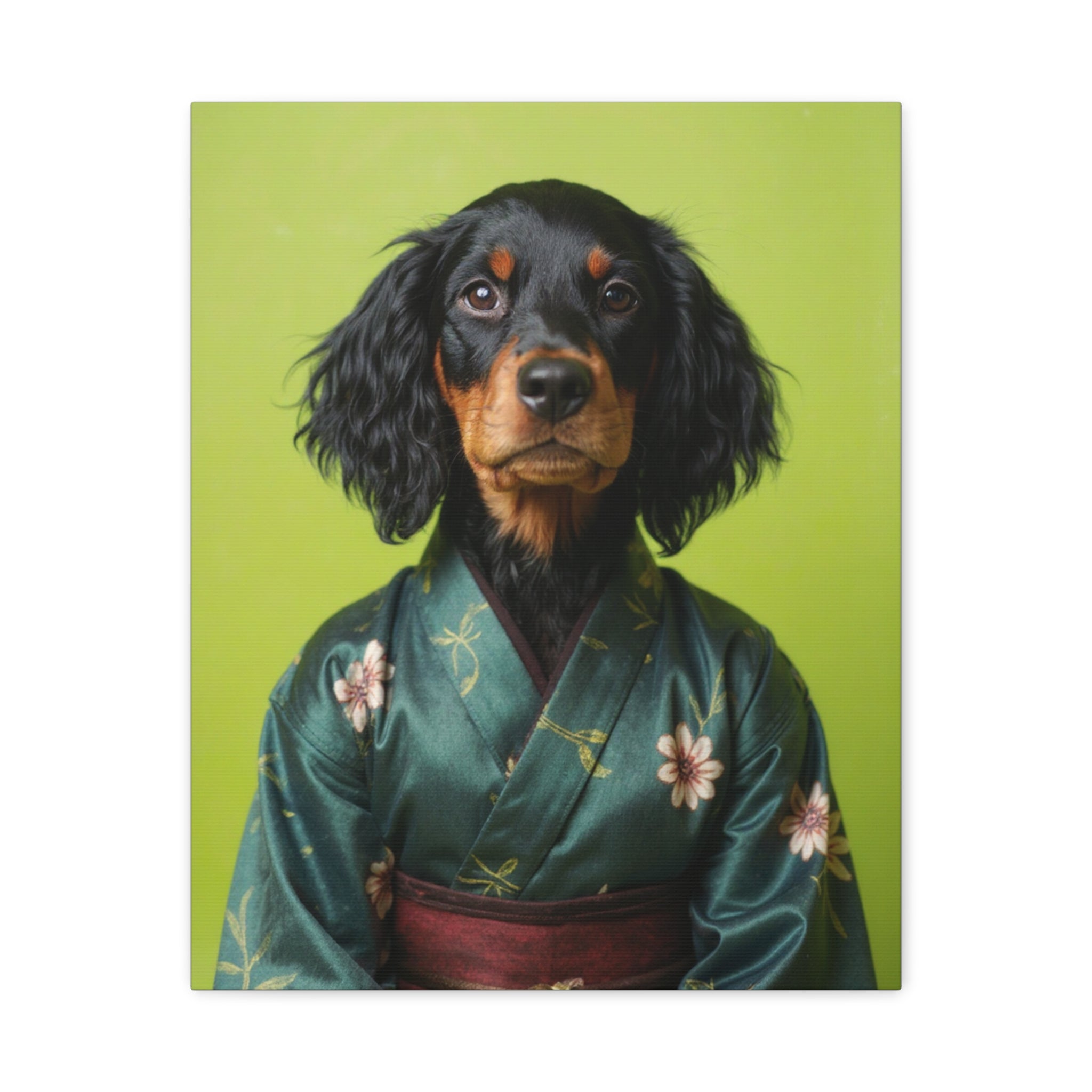Dog Portrait Canvas - Kimono Vogue - 92d4c4b6