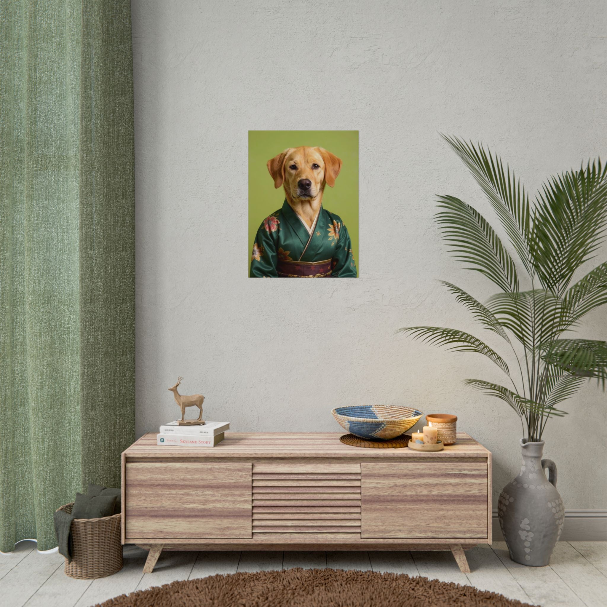 Dog Portrait FinArt - Kimono Vogue - b56d339f