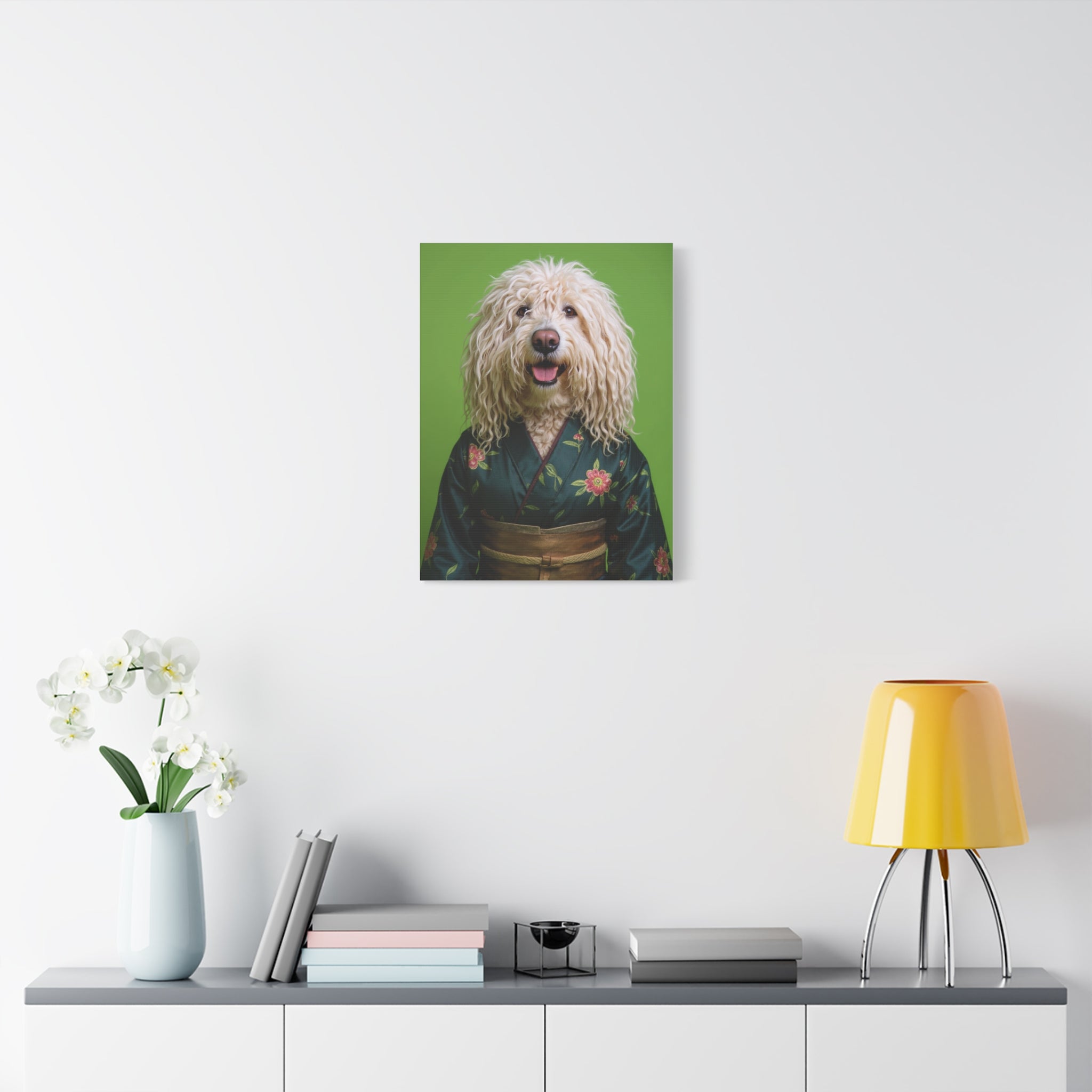 Dog Portrait Canvas - Kimono Vogue - b3c213a2