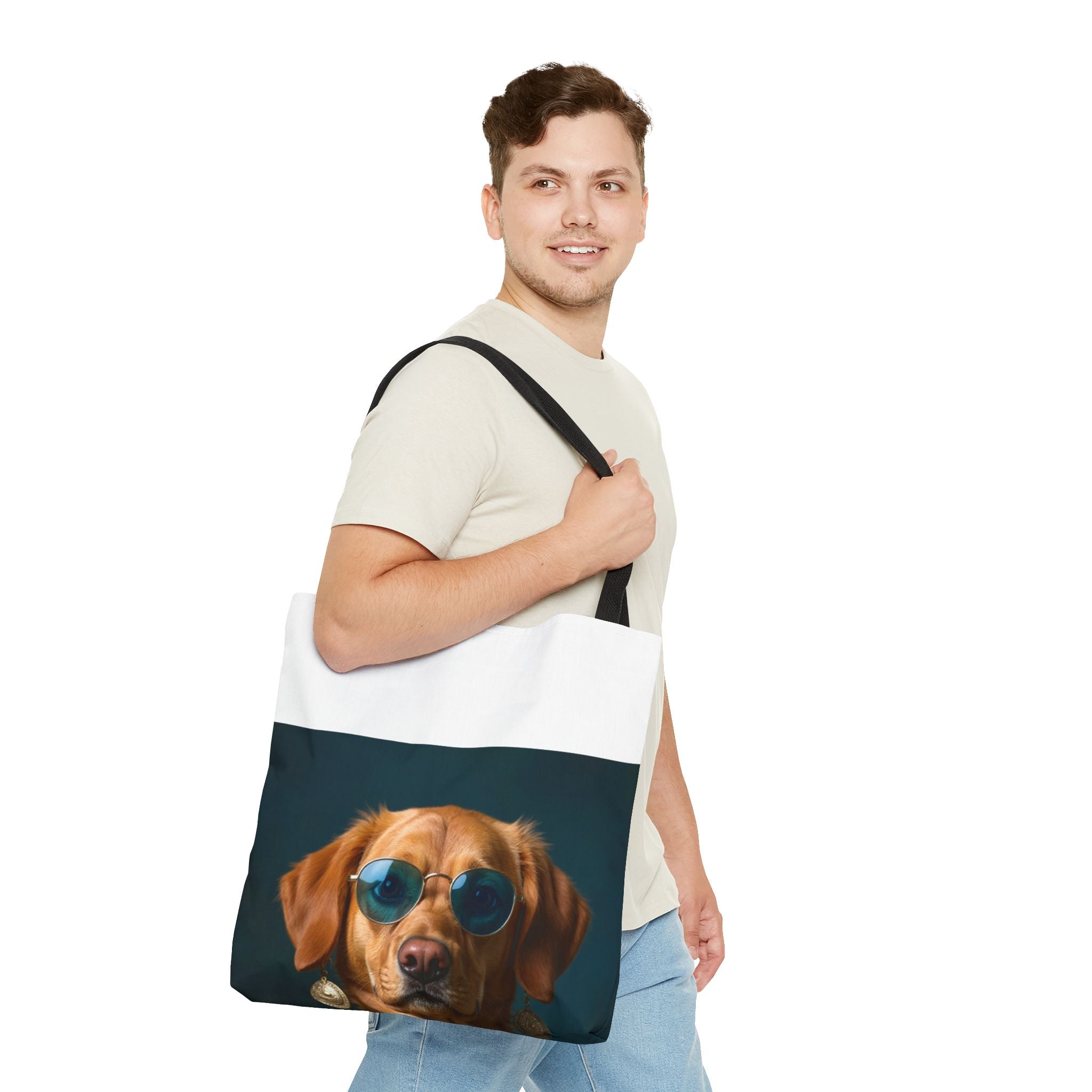 Dog Portrait ToteBg - Hippy Style - 052e9730