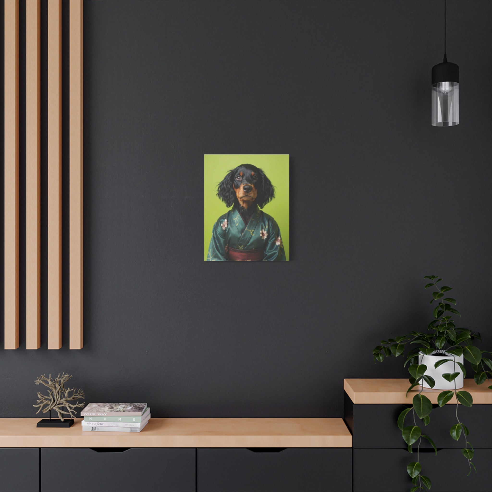 Dog Portrait Canvas - Kimono Vogue - 92d4c4b6