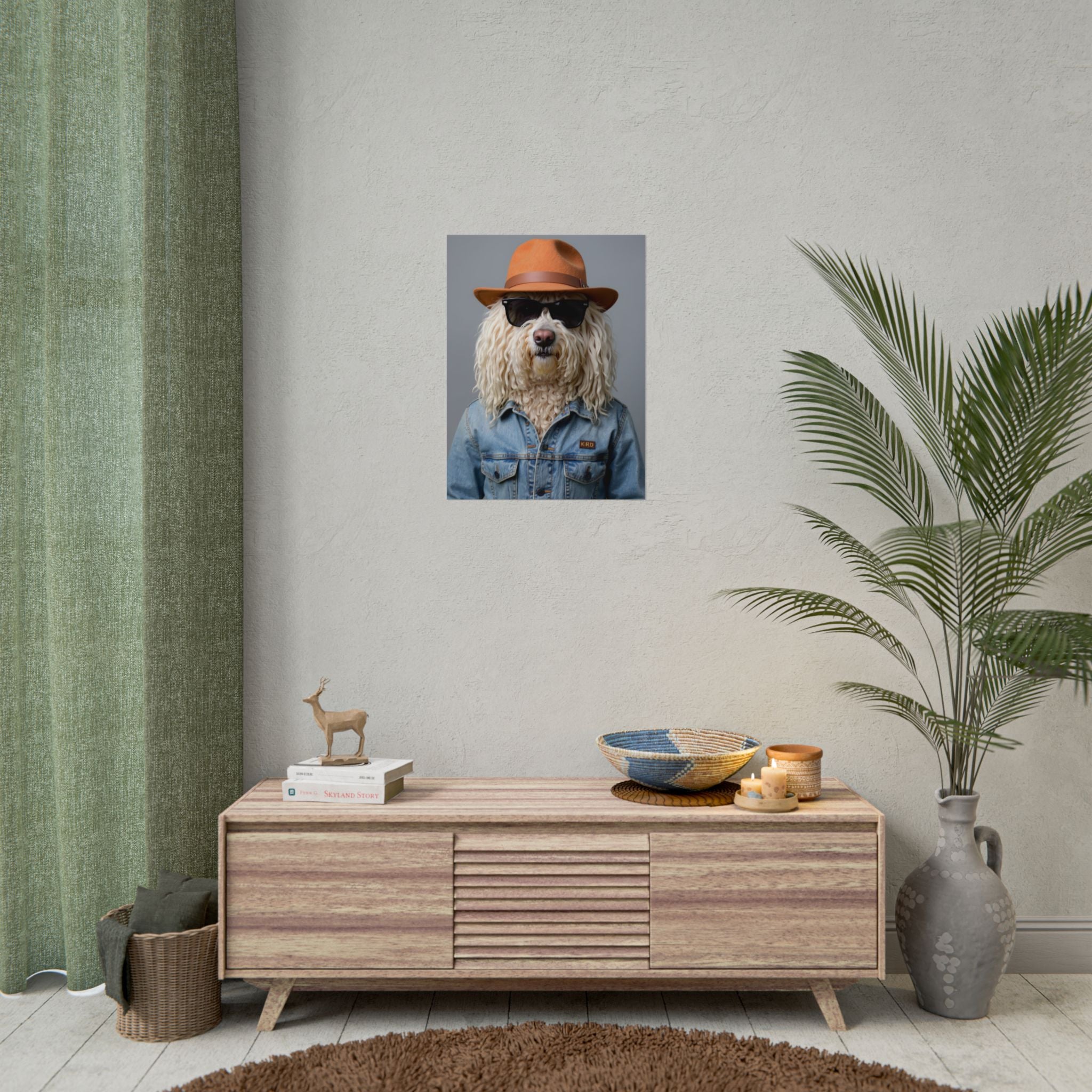 Dog Portrait FinArt - Denim Style - 2f3330b0