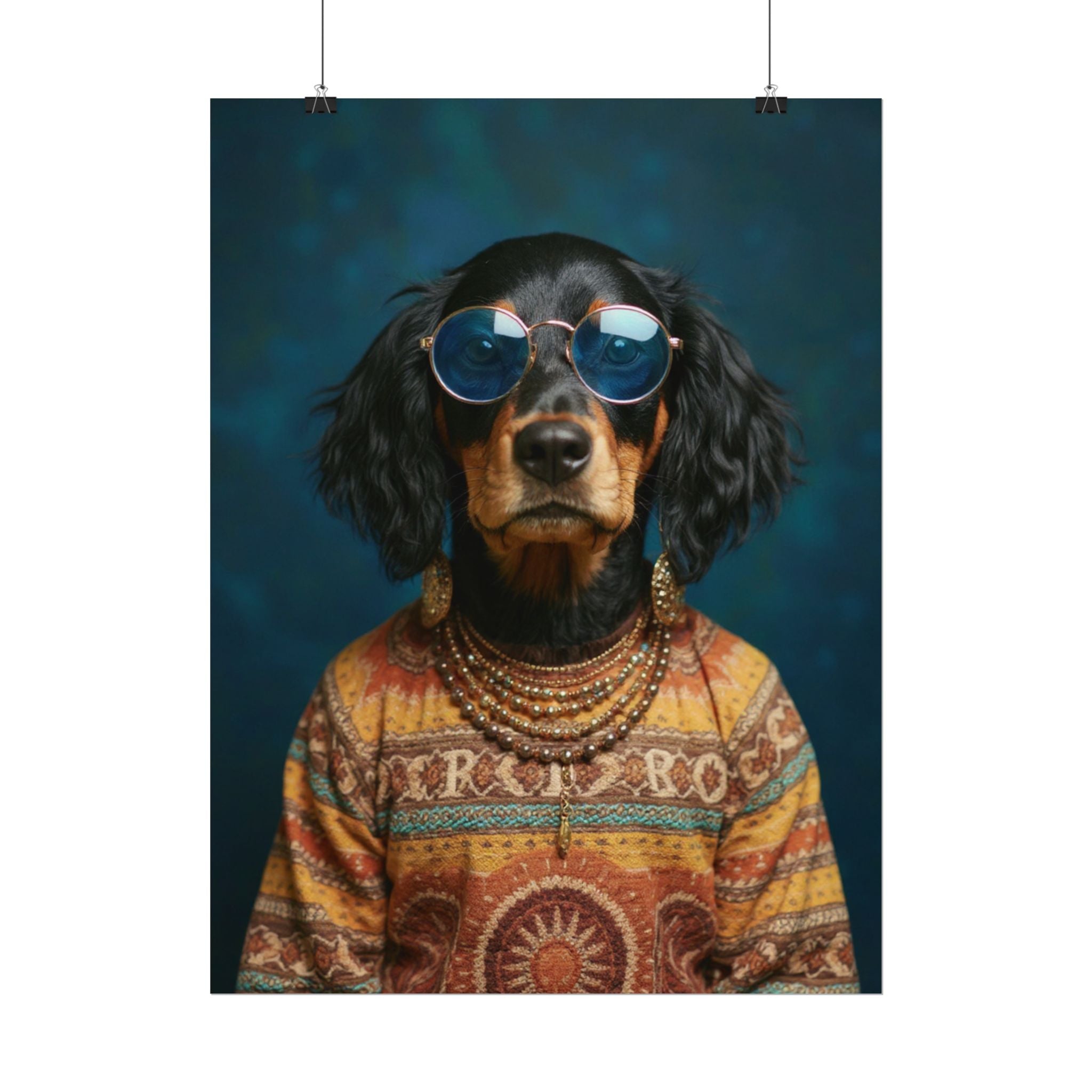 Dog Portrait FinArt - Hippy Style - 8a102245