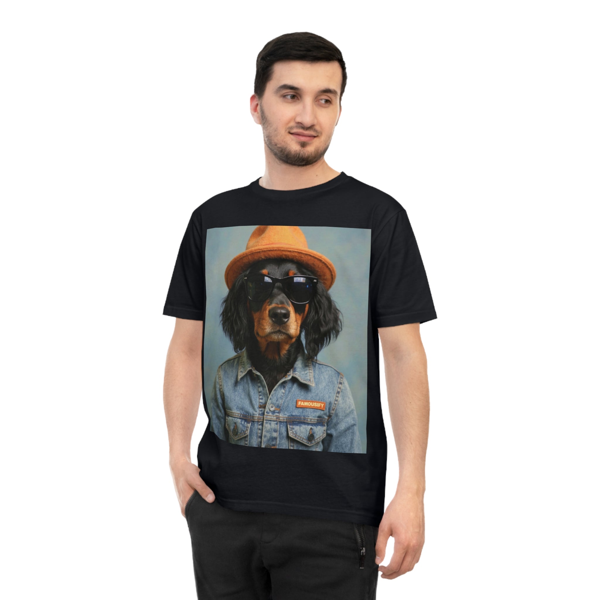 Dog Portrait TShirt - Denim Style - f186548d