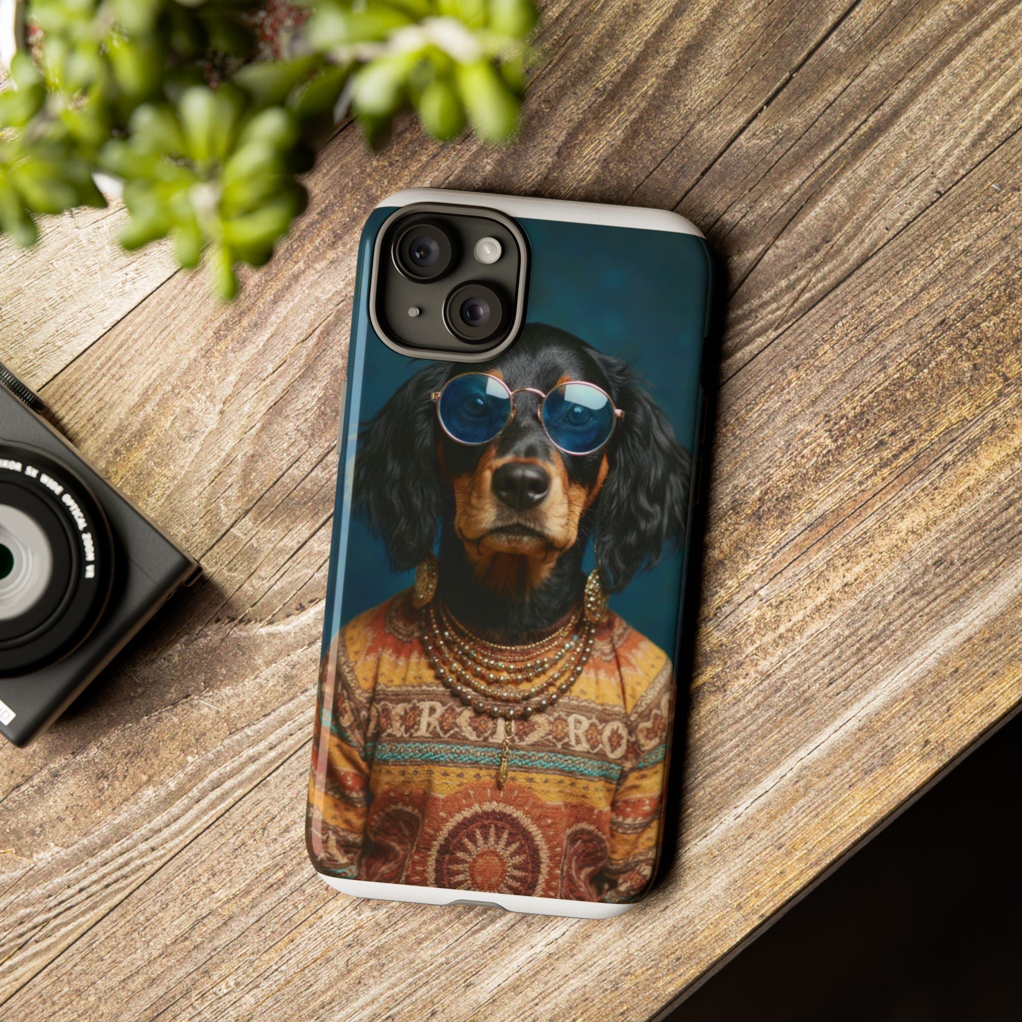 Dog Portrait PhCase - Hippy Style - e13b194d