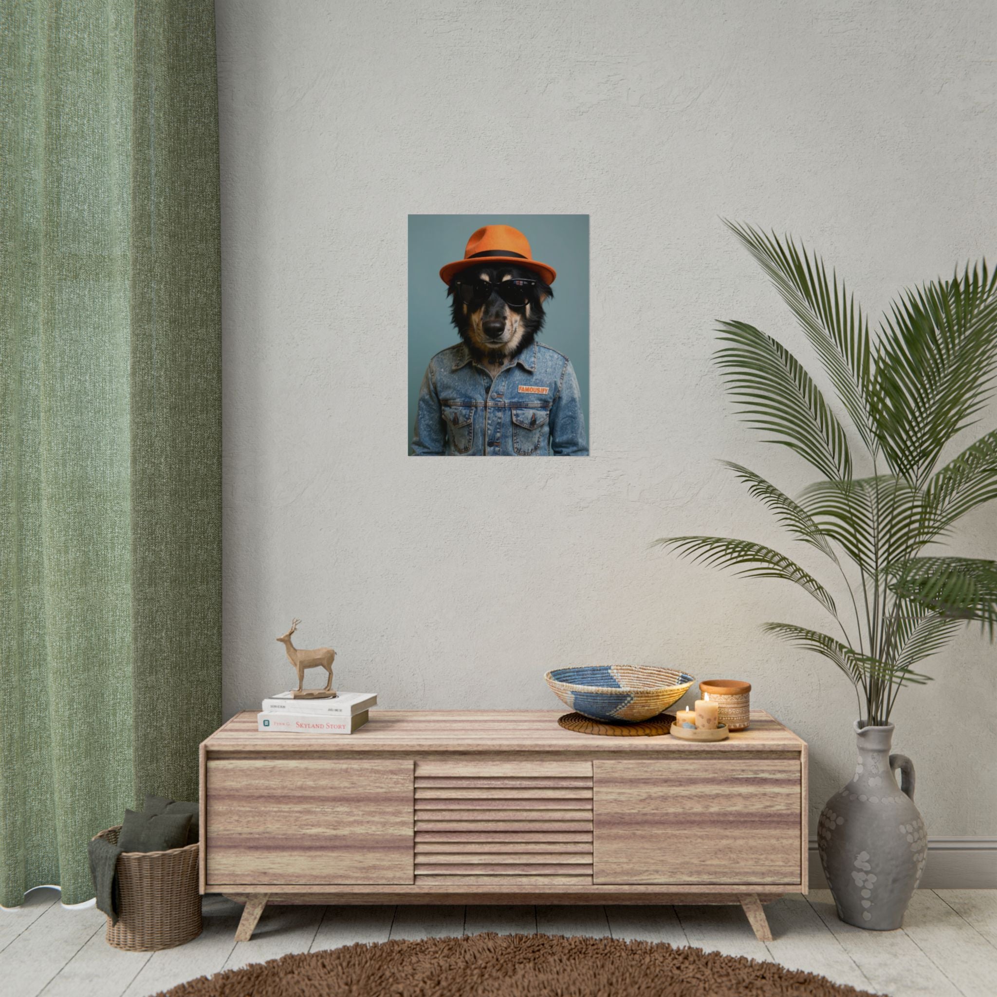 Dog Portrait FinArt - Denim Style - 45b59fa4