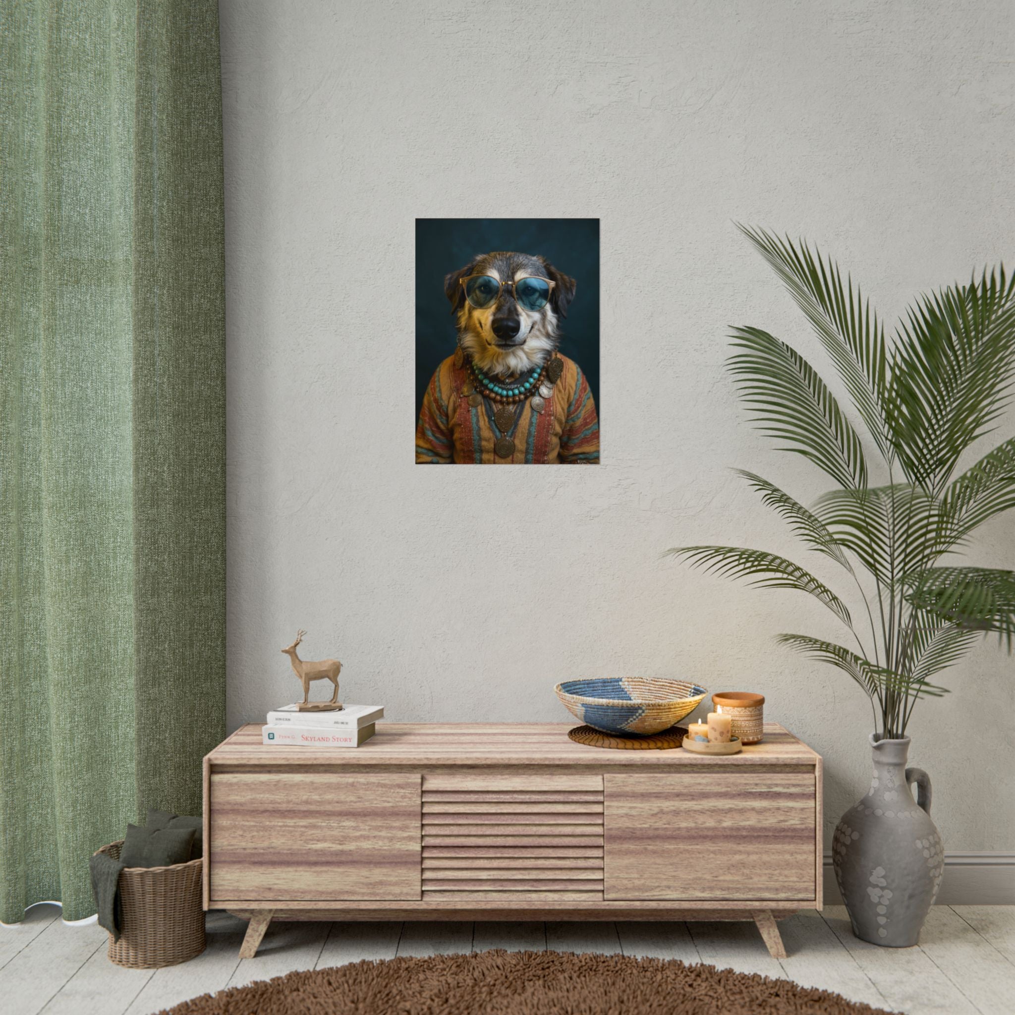 Dog Portrait FinArt - Hippy Style - 8c513640