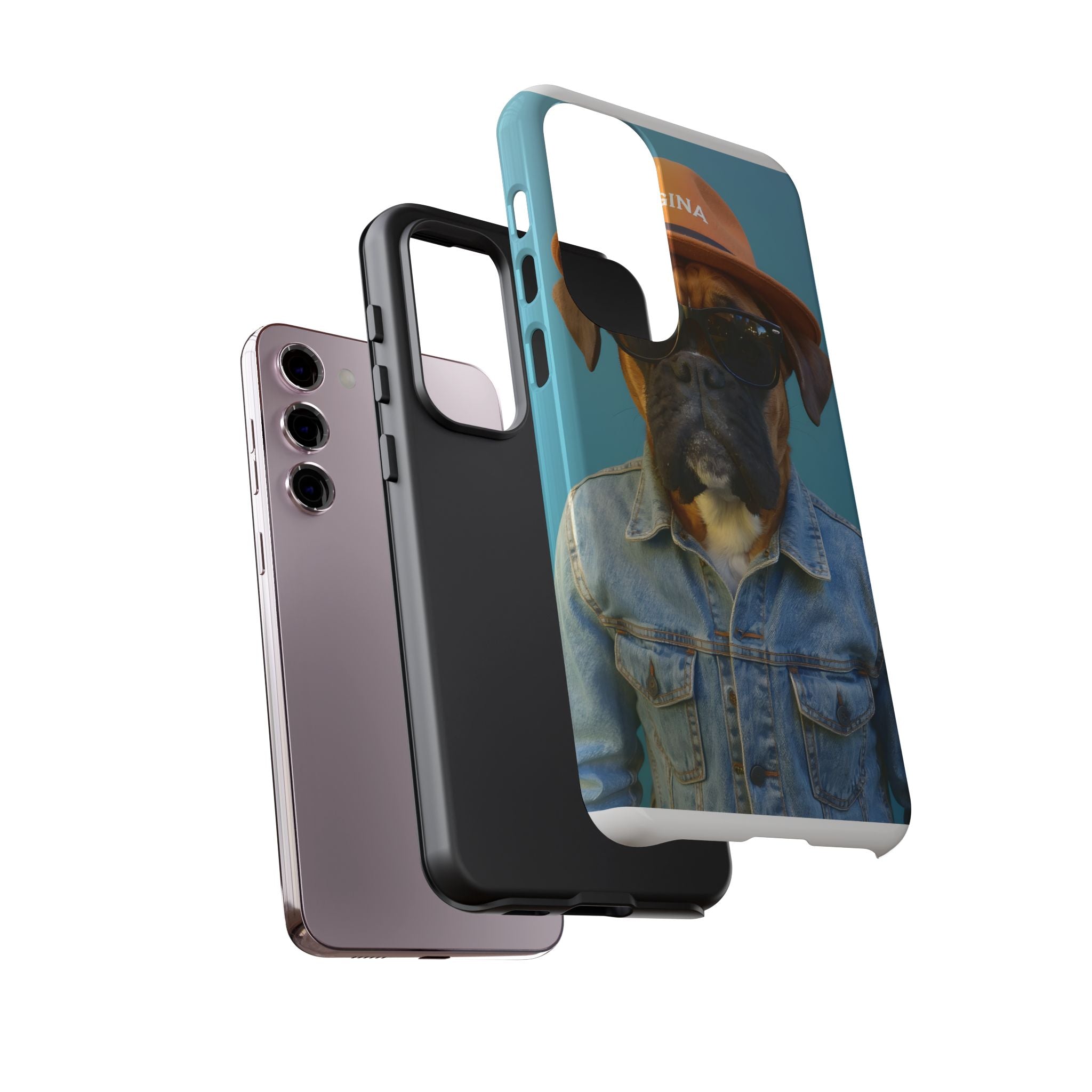 Dog Portrait PhCase - Denim Style - 80a6cbbd