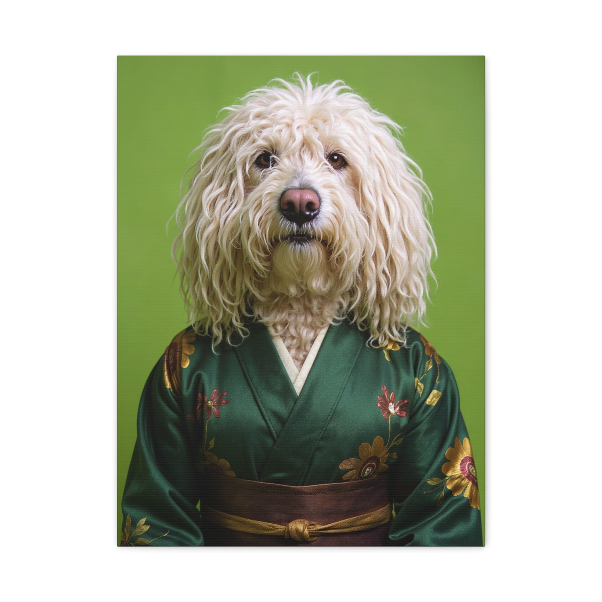 Dog Portrait Canvas - Kimono Vogue - 02969bbd