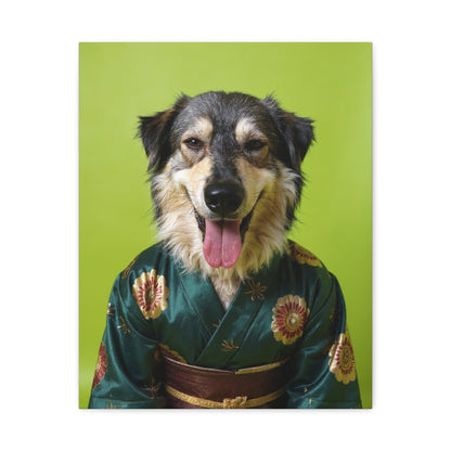 Dog Portrait Canvas - Kimono Vogue - a80dc3d3