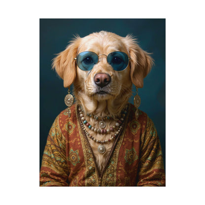 Dog Portrait FinArt - Hippy Style - f0b3ee10