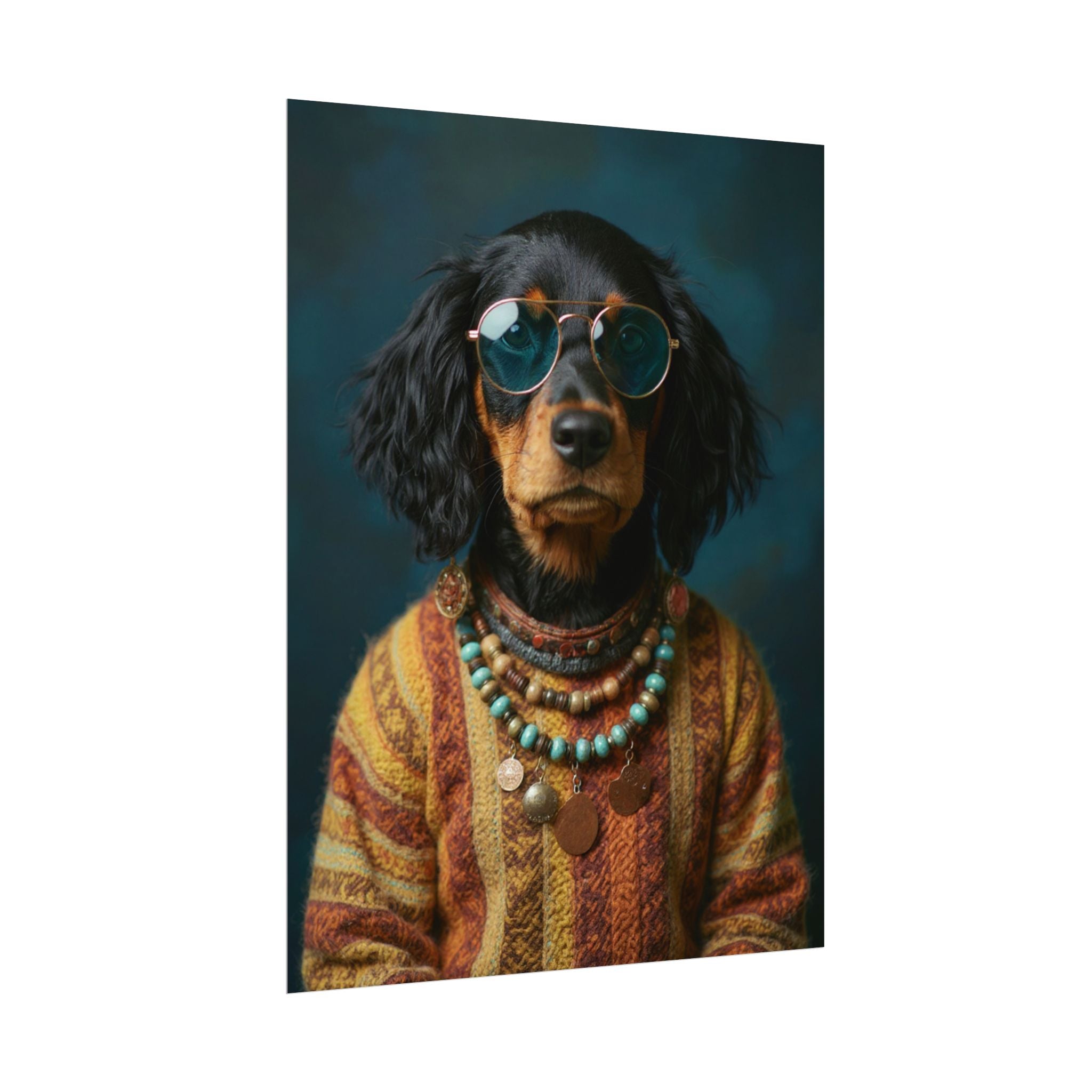 Dog Portrait FinArt - Hippy Style - 55faff07
