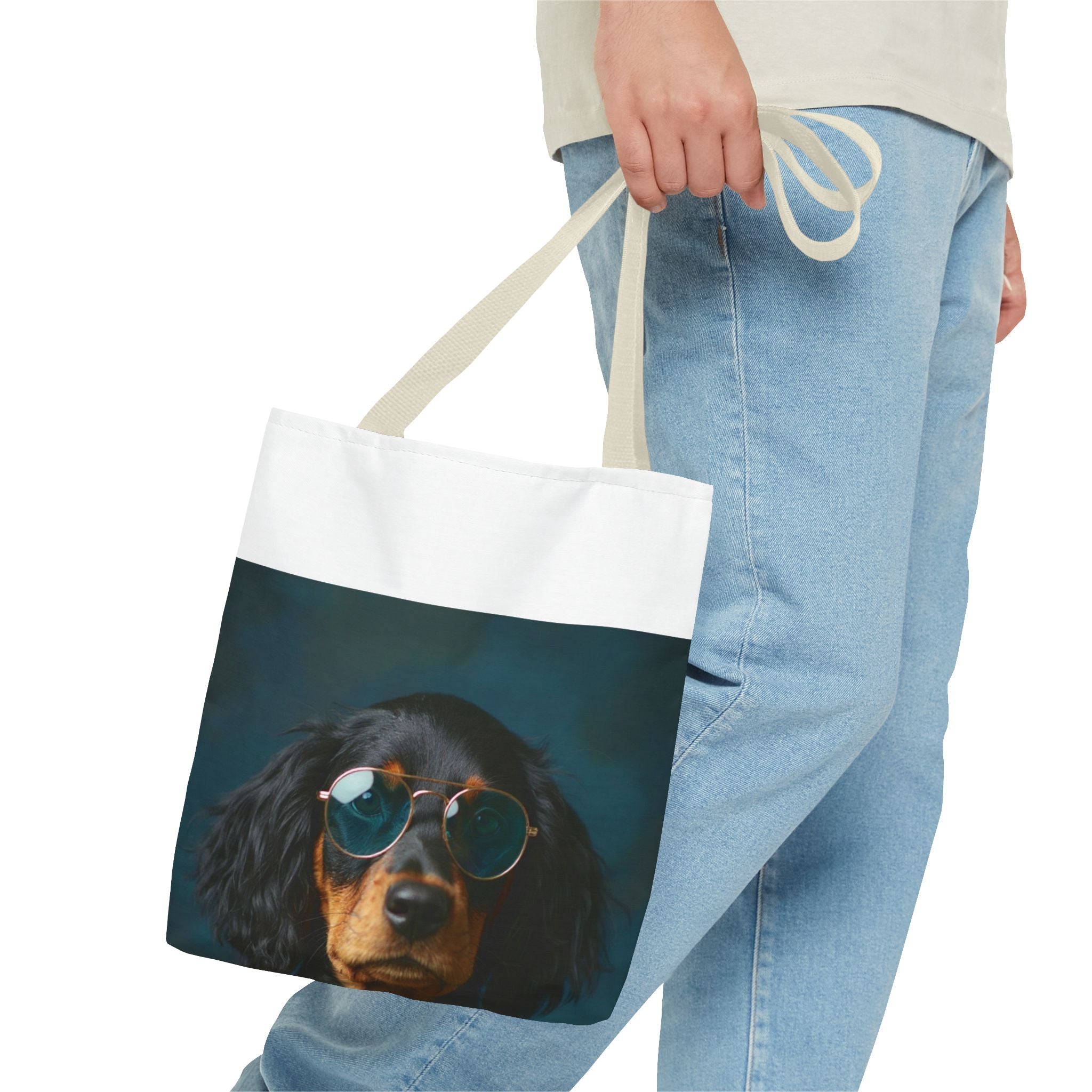 Dog Portrait ToteBg - Hippy Style - 347b1bd3