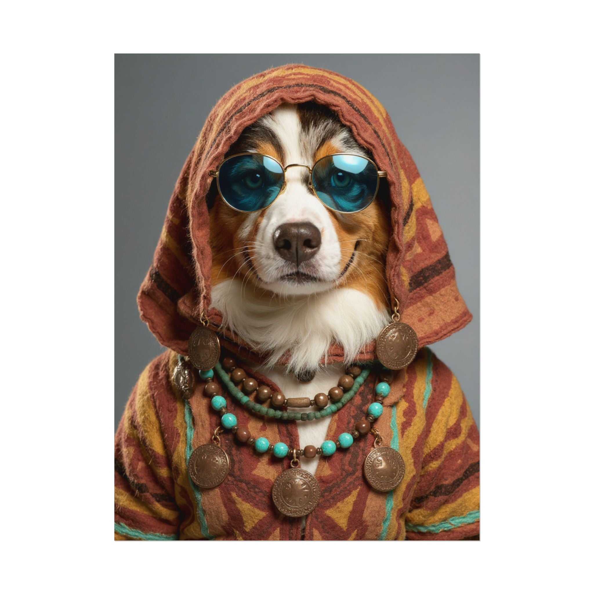 Dog Portrait FinArt - Hippy Style - 7d364c0c