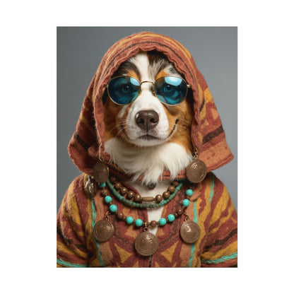 Dog Portrait FinArt - Hippy Style - 7d364c0c