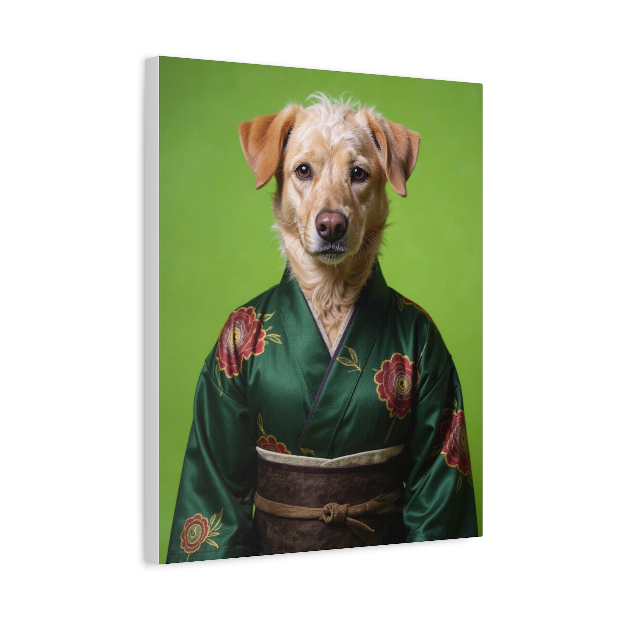 Dog Portrait Canvas - Kimono Vogue - 482500bf