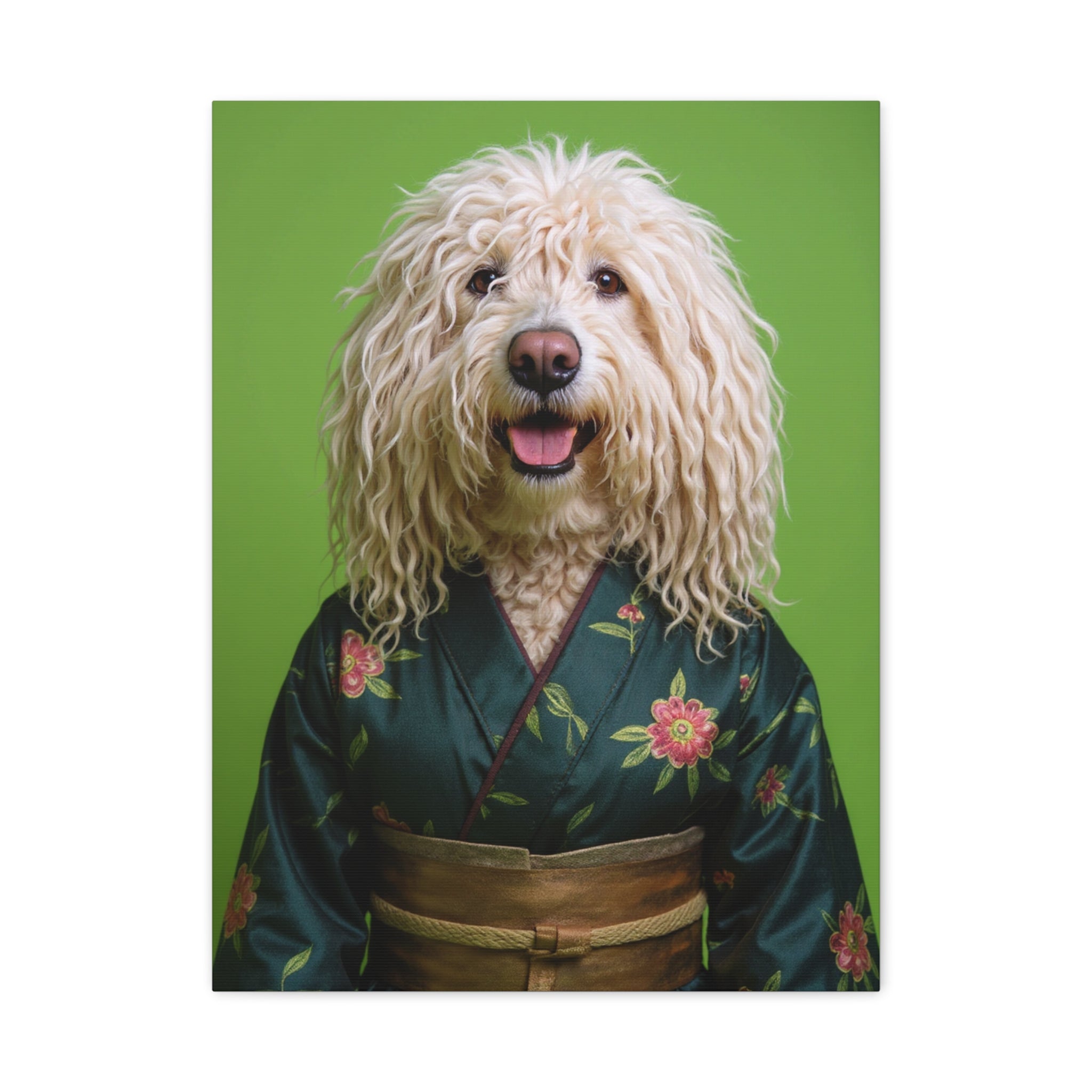 Dog Portrait Canvas - Kimono Vogue - b3c213a2