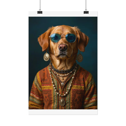 Dog Portrait FinArt - Hippy Style - f87a5f50