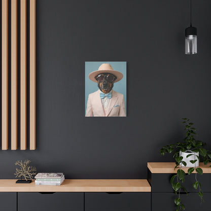 Dog Portrait Canvas - Pink Style - 45ea10e4