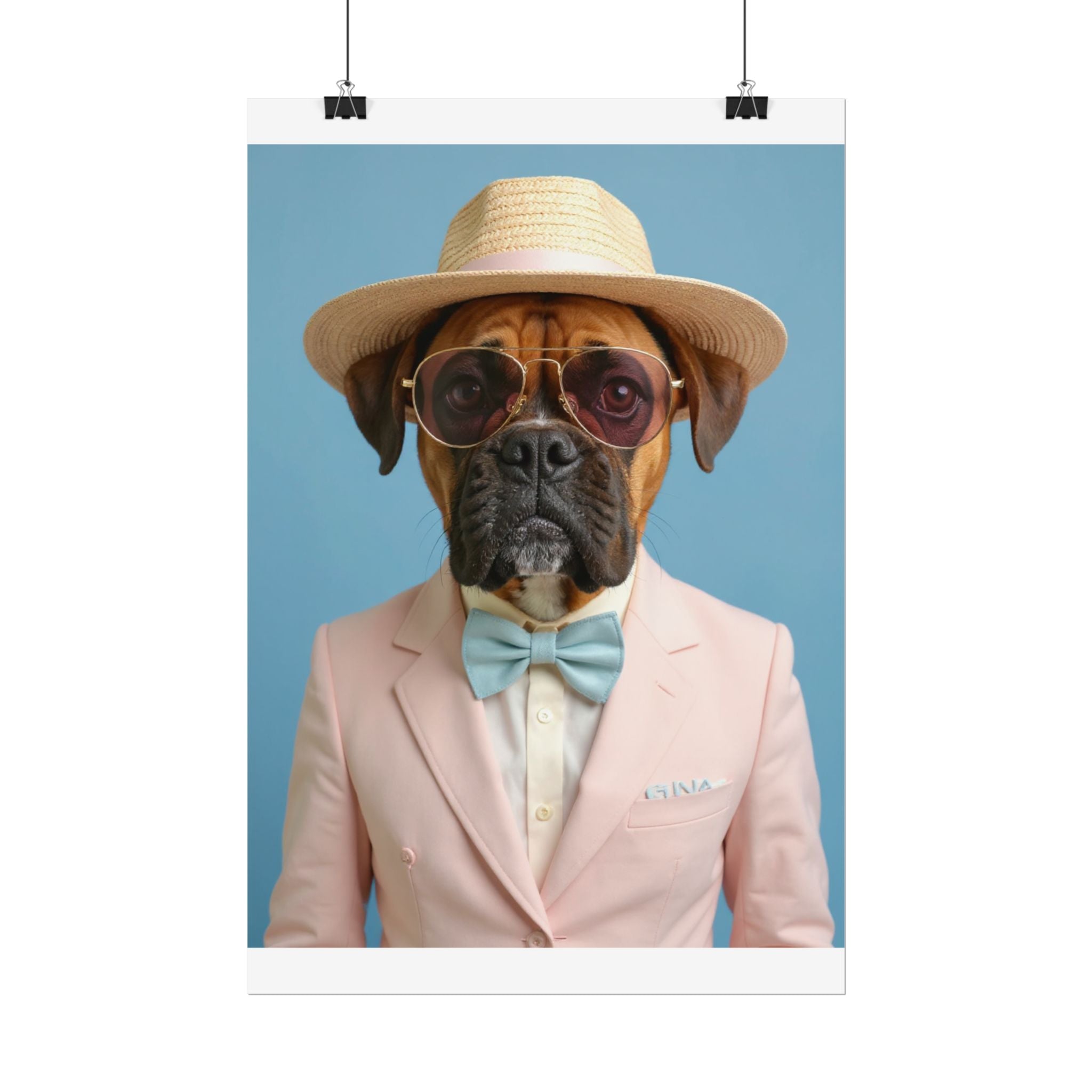 Dog Portrait FinArt - Pink Style - 35c87ce4