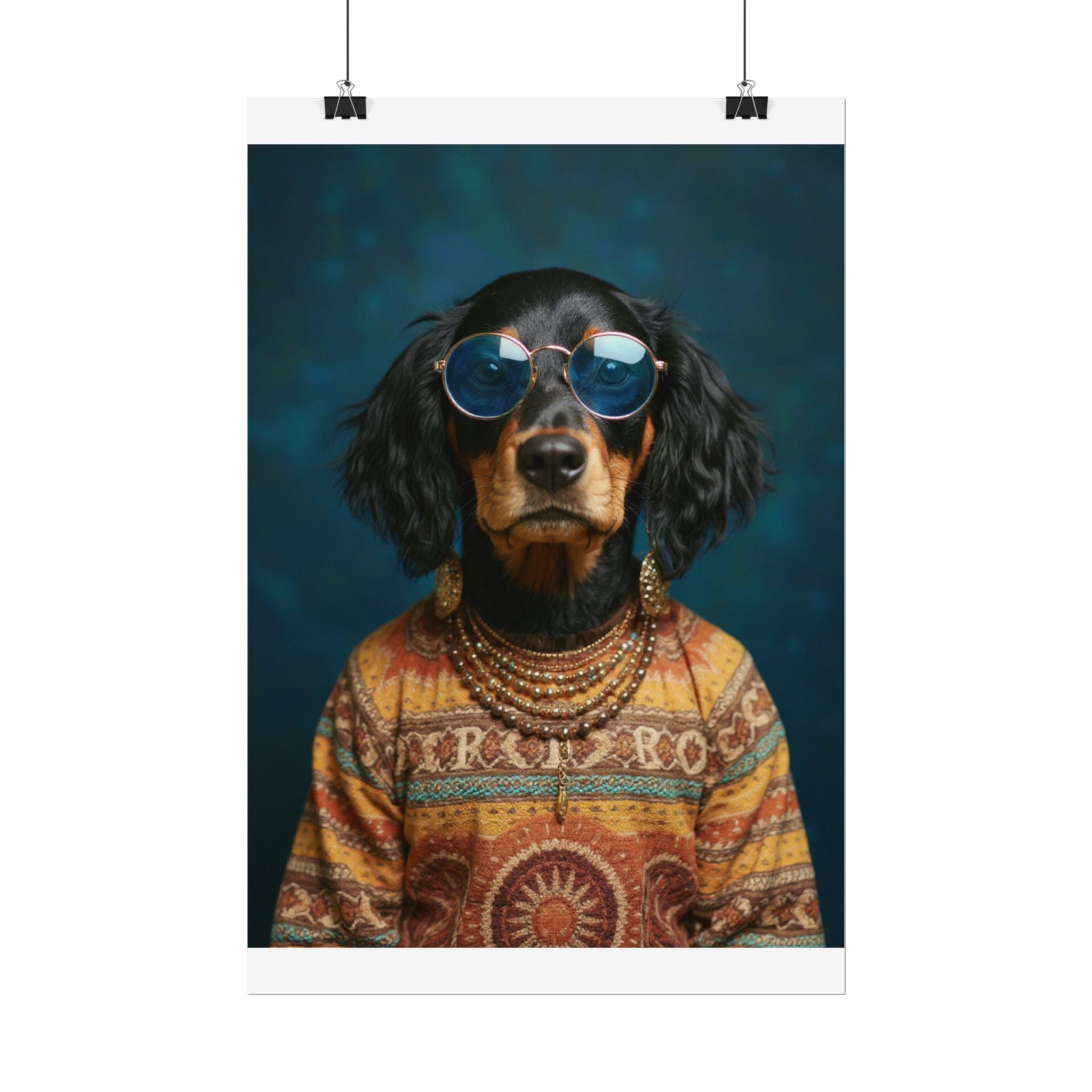 Dog Portrait FinArt - Hippy Style - 8a102245