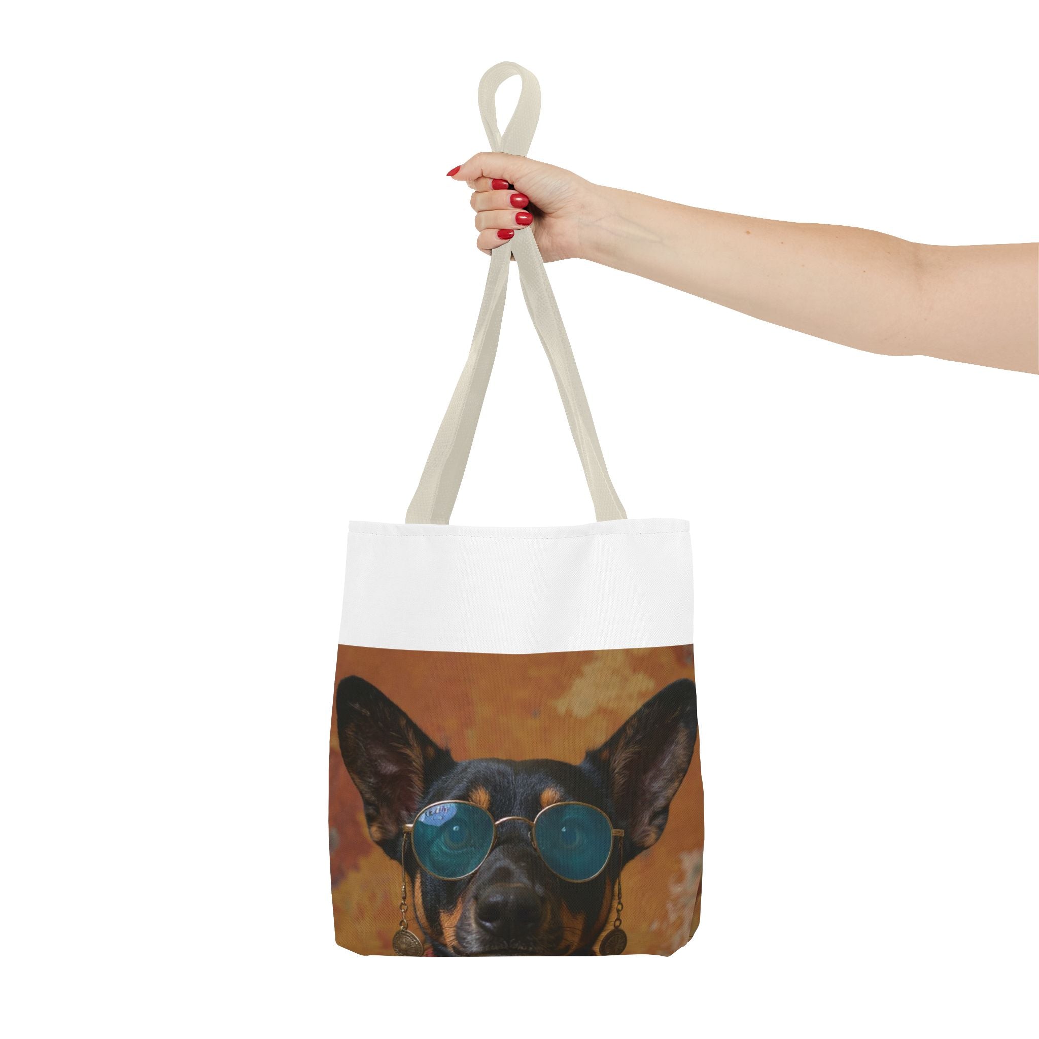 Dog Portrait ToteBg - Hippy Style - 125d40e4