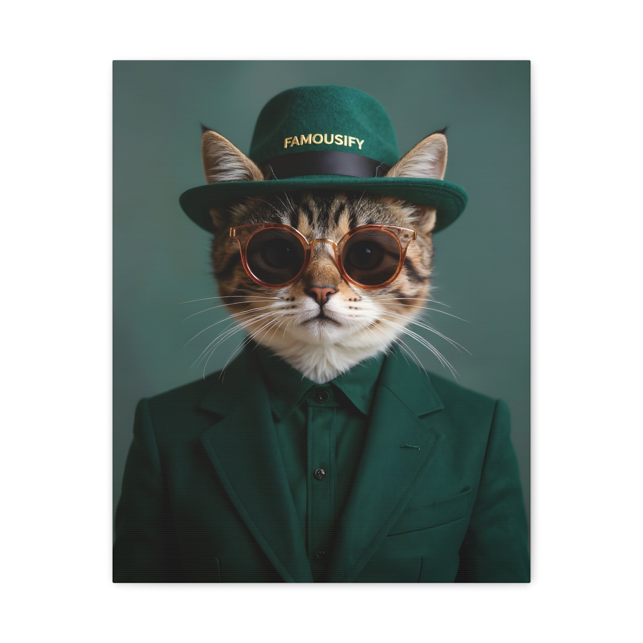 Dog Portrait Canvas - Cat Style - b55fabe7