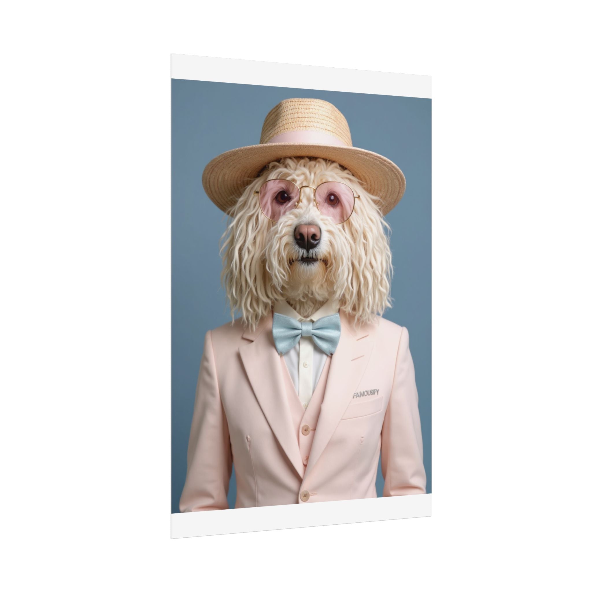 Dog Portrait FinArt - Pink Style - e0e1e324