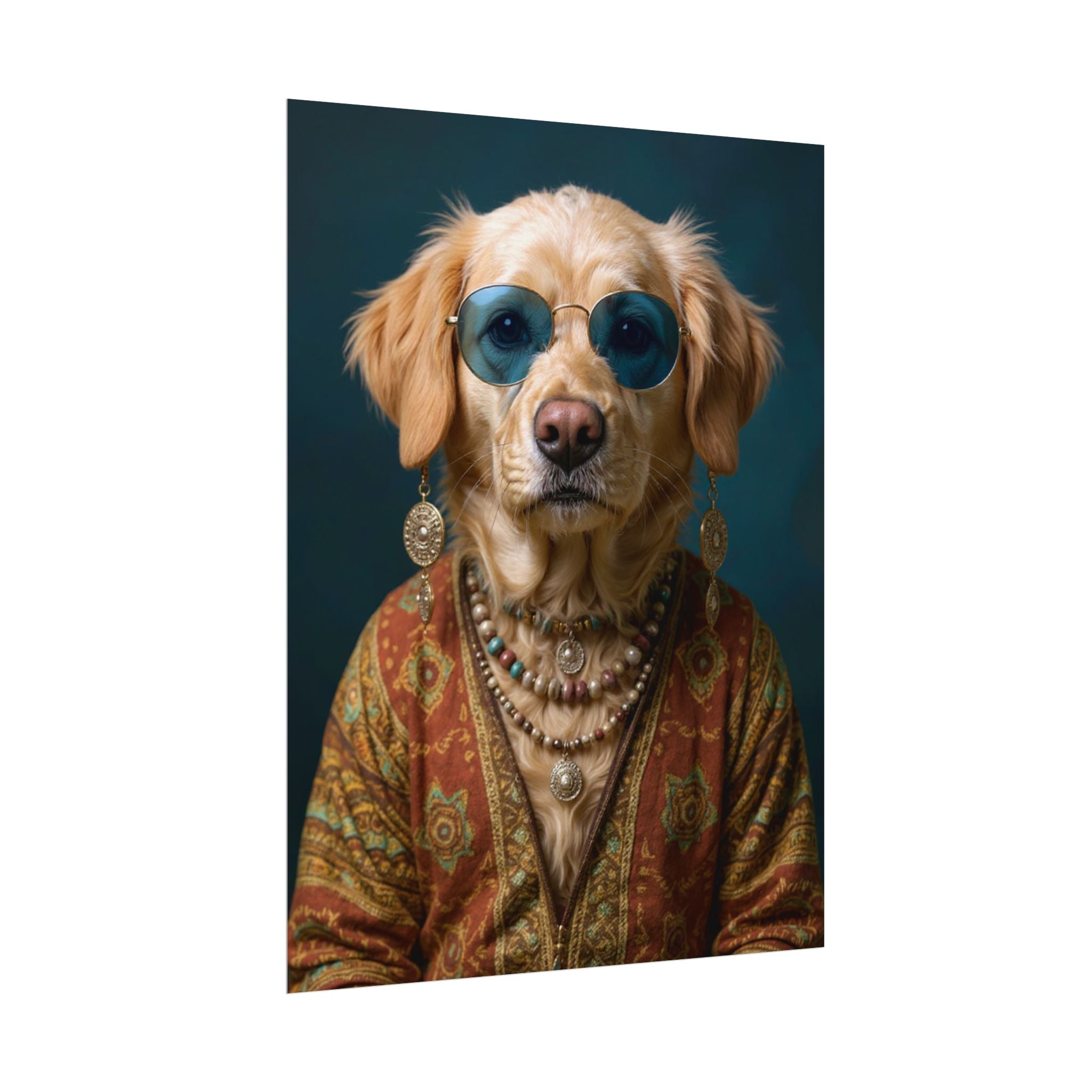 Dog Portrait FinArt - Hippy Style - f0b3ee10