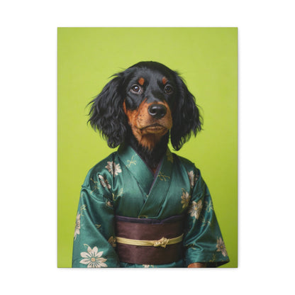 Dog Portrait Canvas - Kimono Vogue - 423db7fb