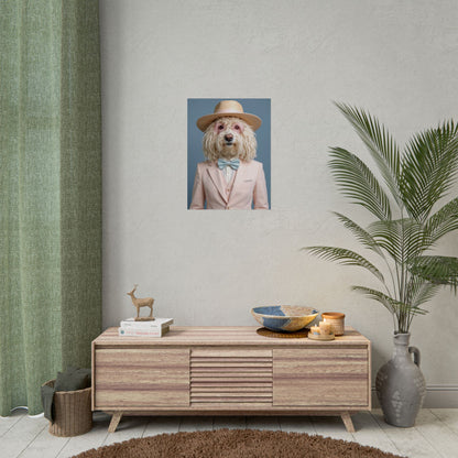 Dog Portrait FinArt - Pink Style - e0e1e324