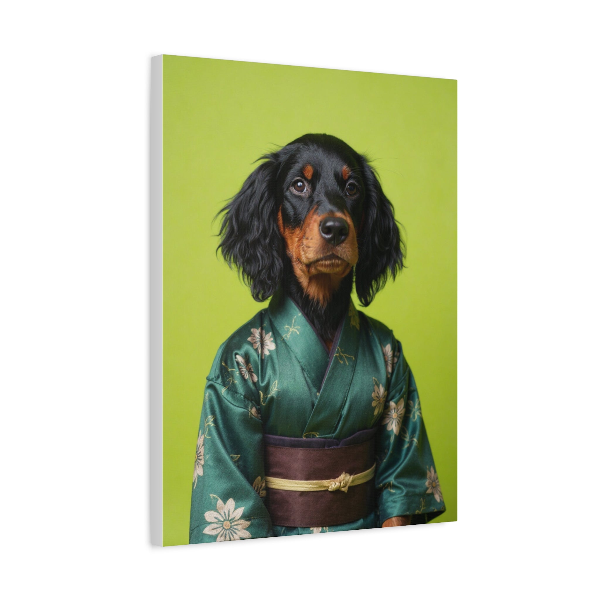 Dog Portrait Canvas - Kimono Vogue - 423db7fb