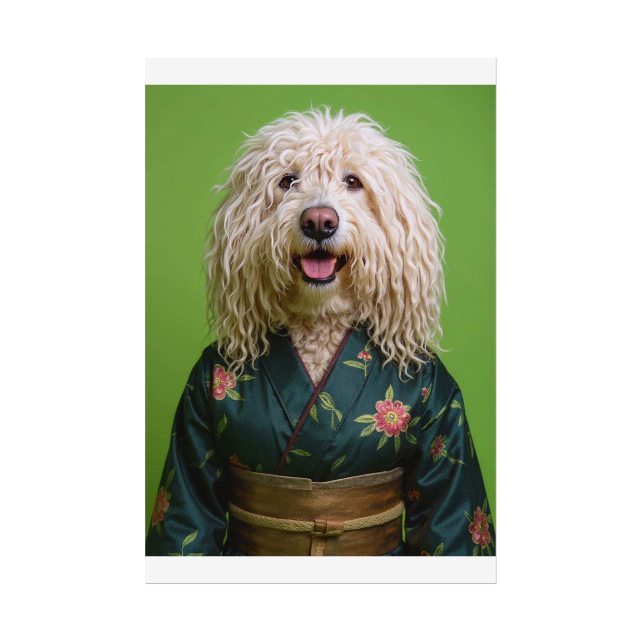 Dog Portrait FinArt - Kimono Vogue - 73bb0b16