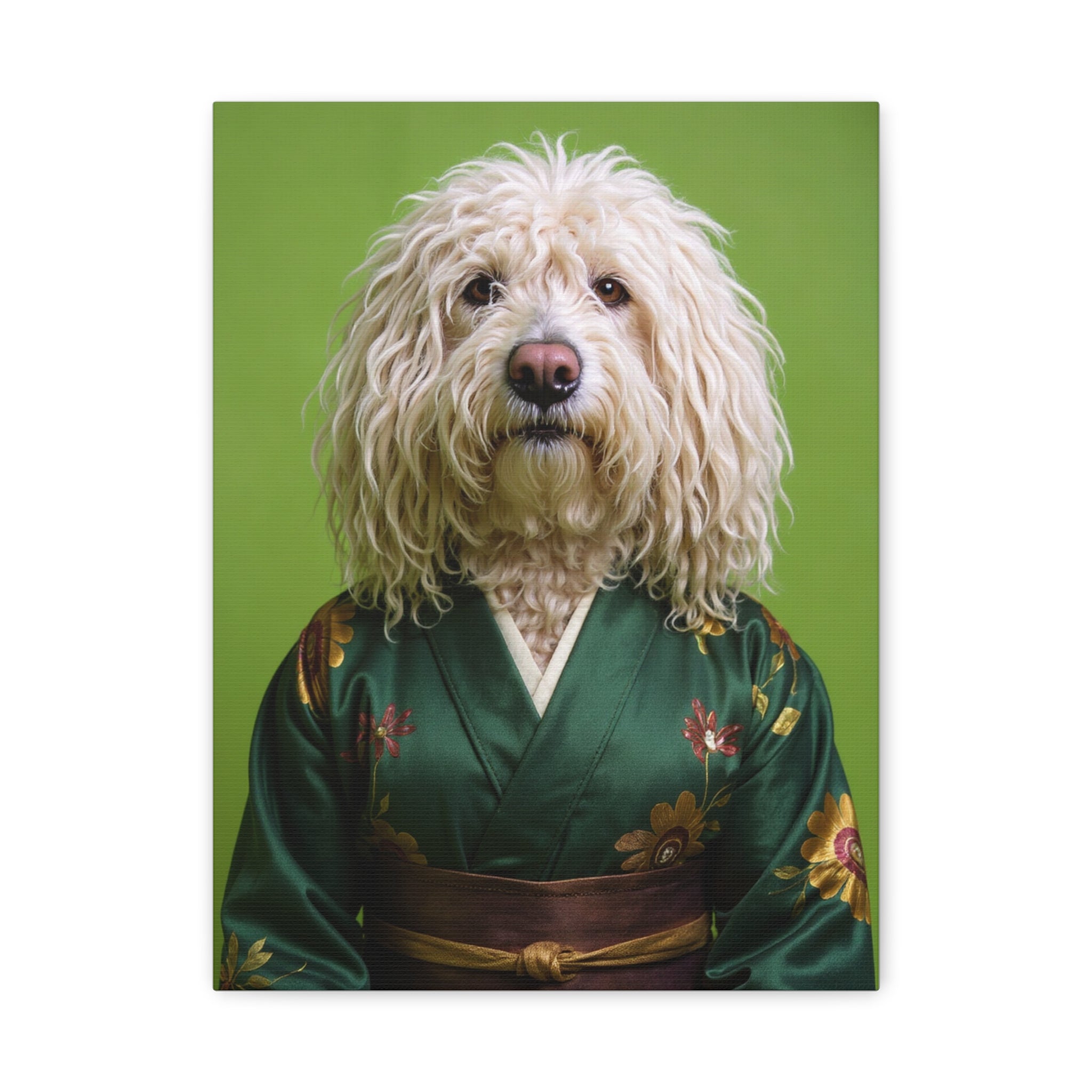 Dog Portrait Canvas - Kimono Vogue - 02969bbd