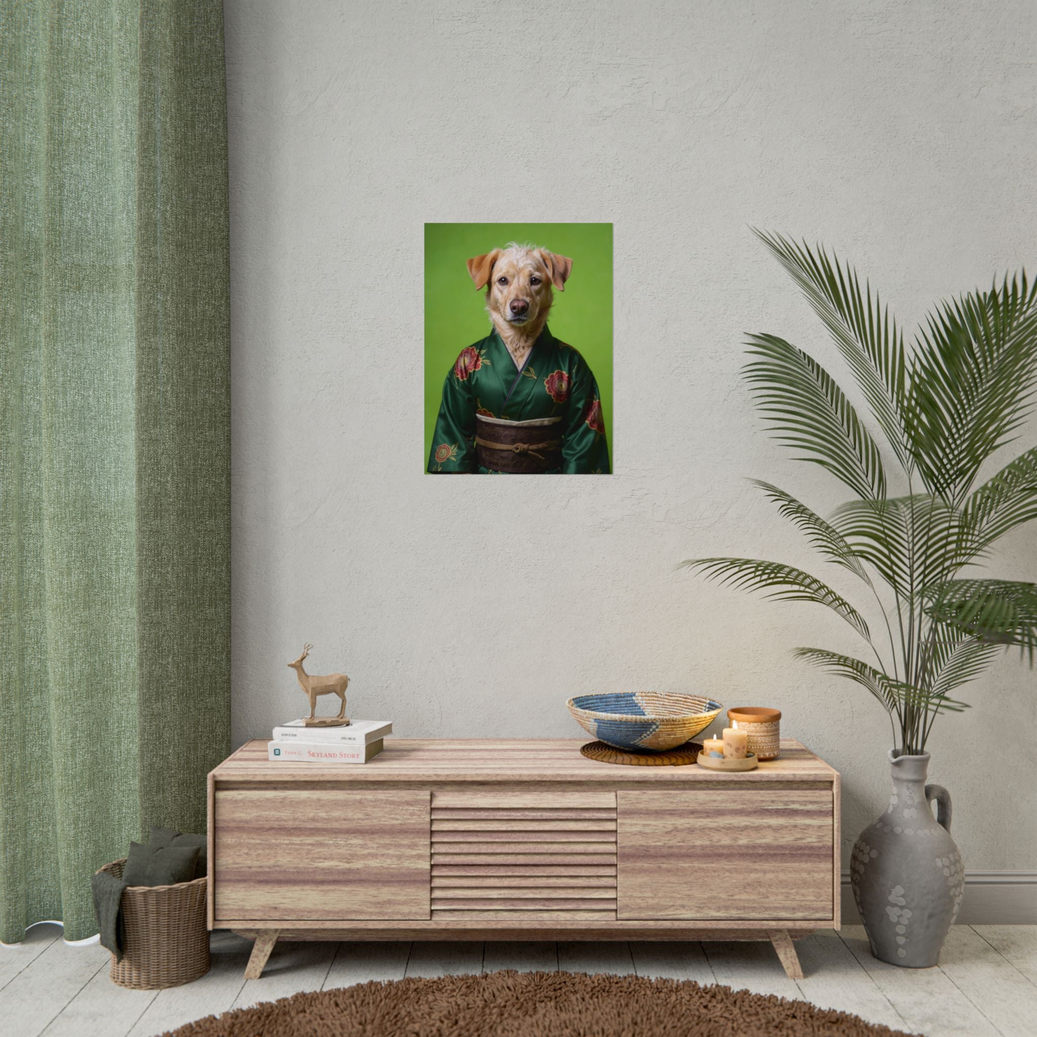 Dog Portrait FinArt - Kimono Vogue - adf3fd51