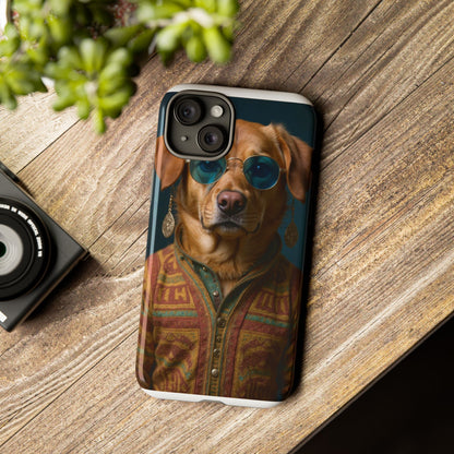Dog Portrait PhCase - Hippy Style - 56d9d3ee