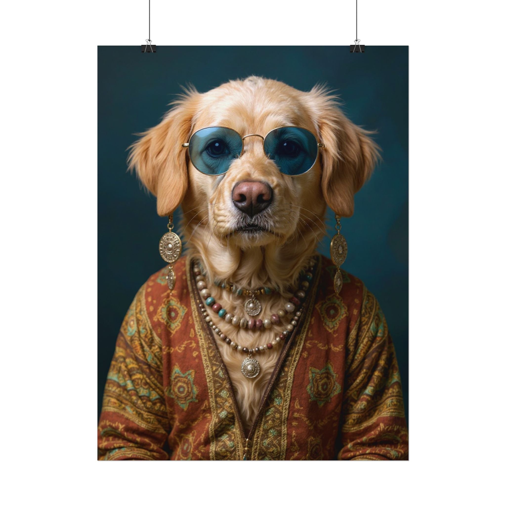 Dog Portrait FinArt - Hippy Style - f0b3ee10