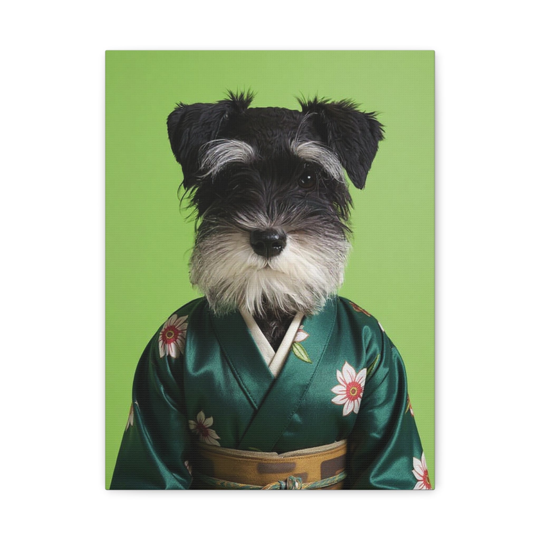 Dog Portrait Canvas - Kimono Vogue - 0cdb2bd6