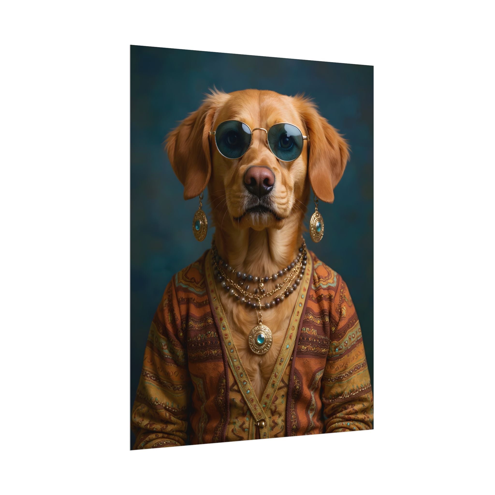Dog Portrait FinArt - Hippy Style - 4a44beb9