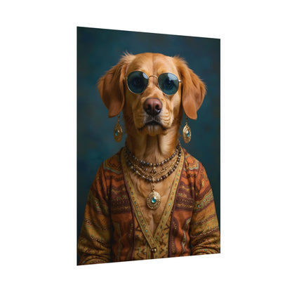 Dog Portrait FinArt - Hippy Style - 4a44beb9