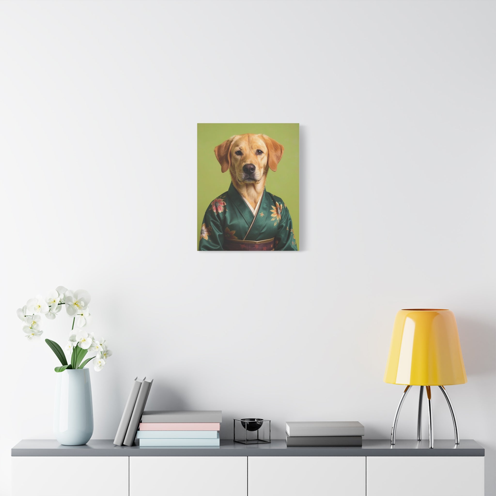 Dog Portrait Canvas - Kimono Vogue - 0371aa6b