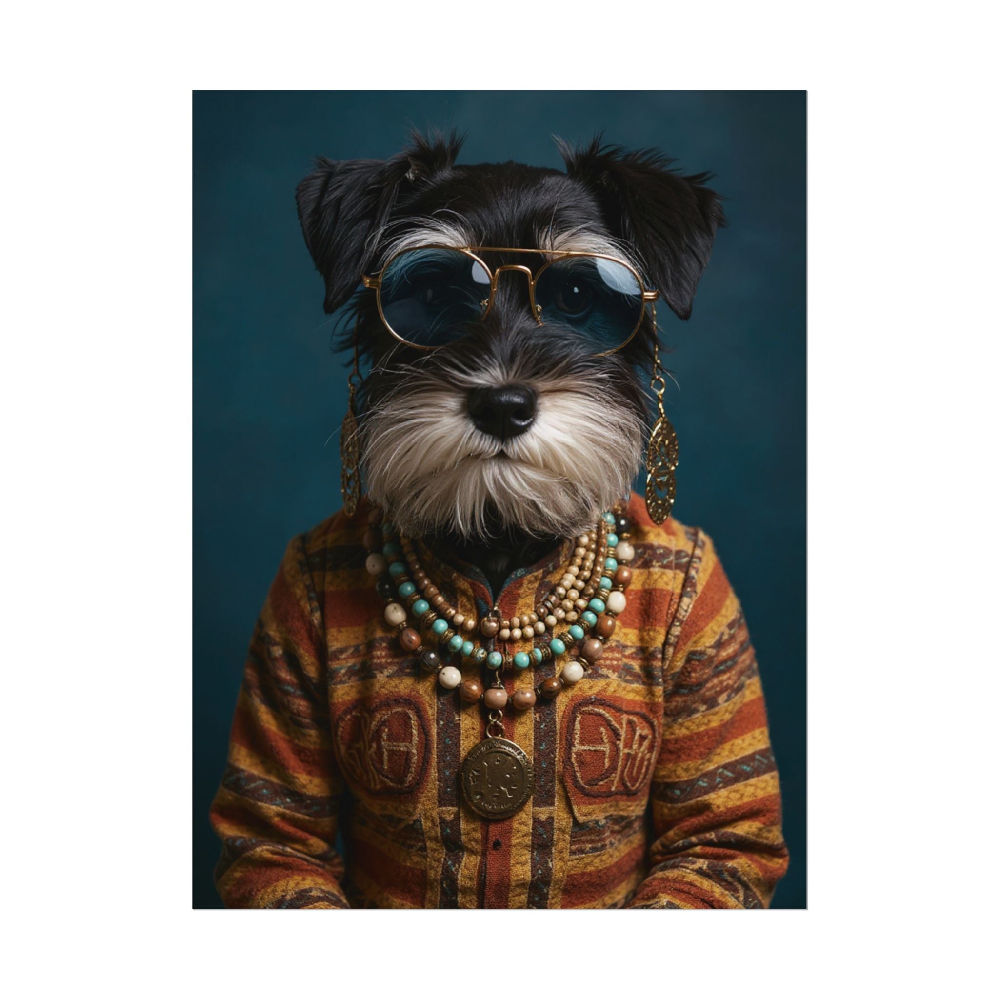 Dog Portrait FinArt - Hippy Style - 3aa13810