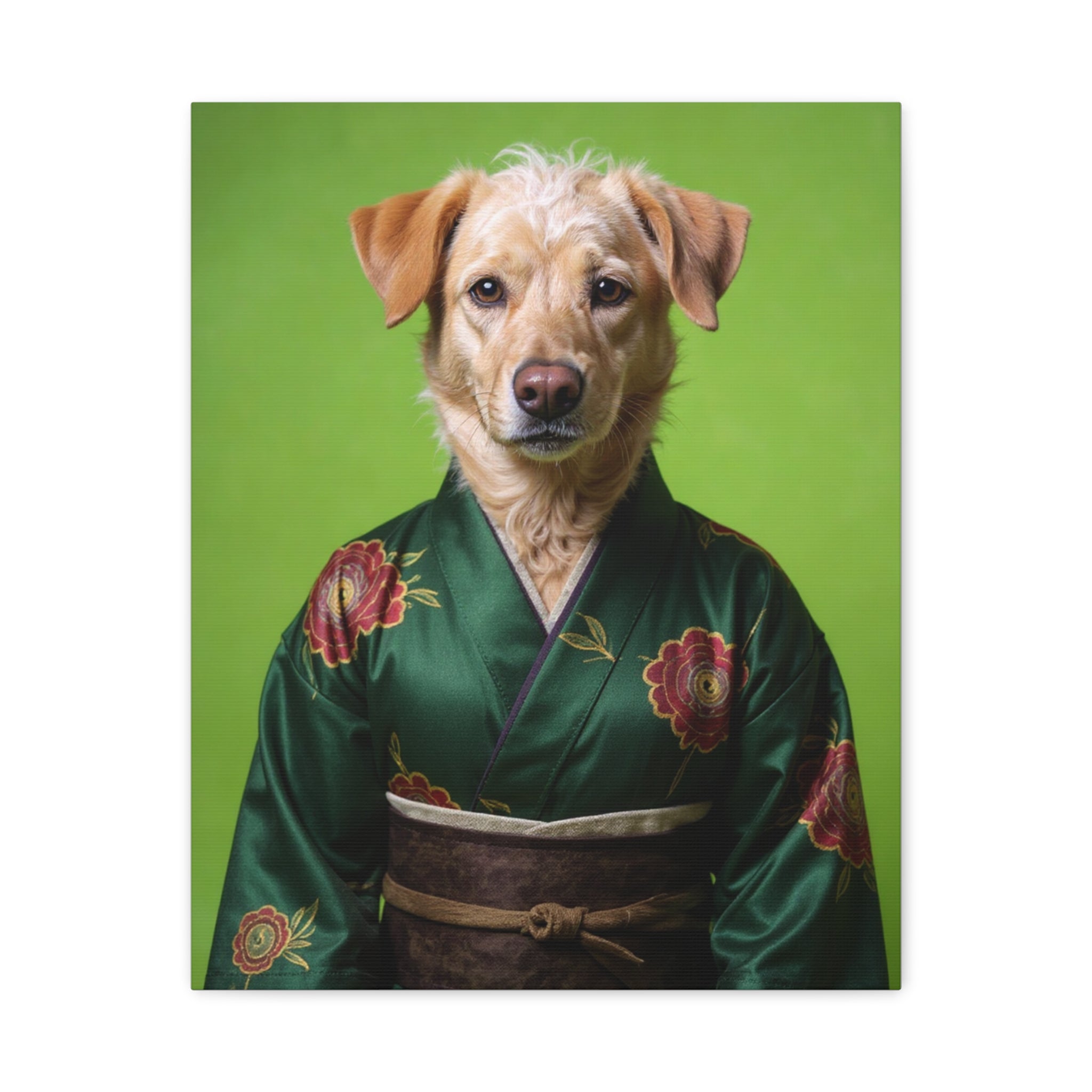 Dog Portrait Canvas - Kimono Vogue - 482500bf