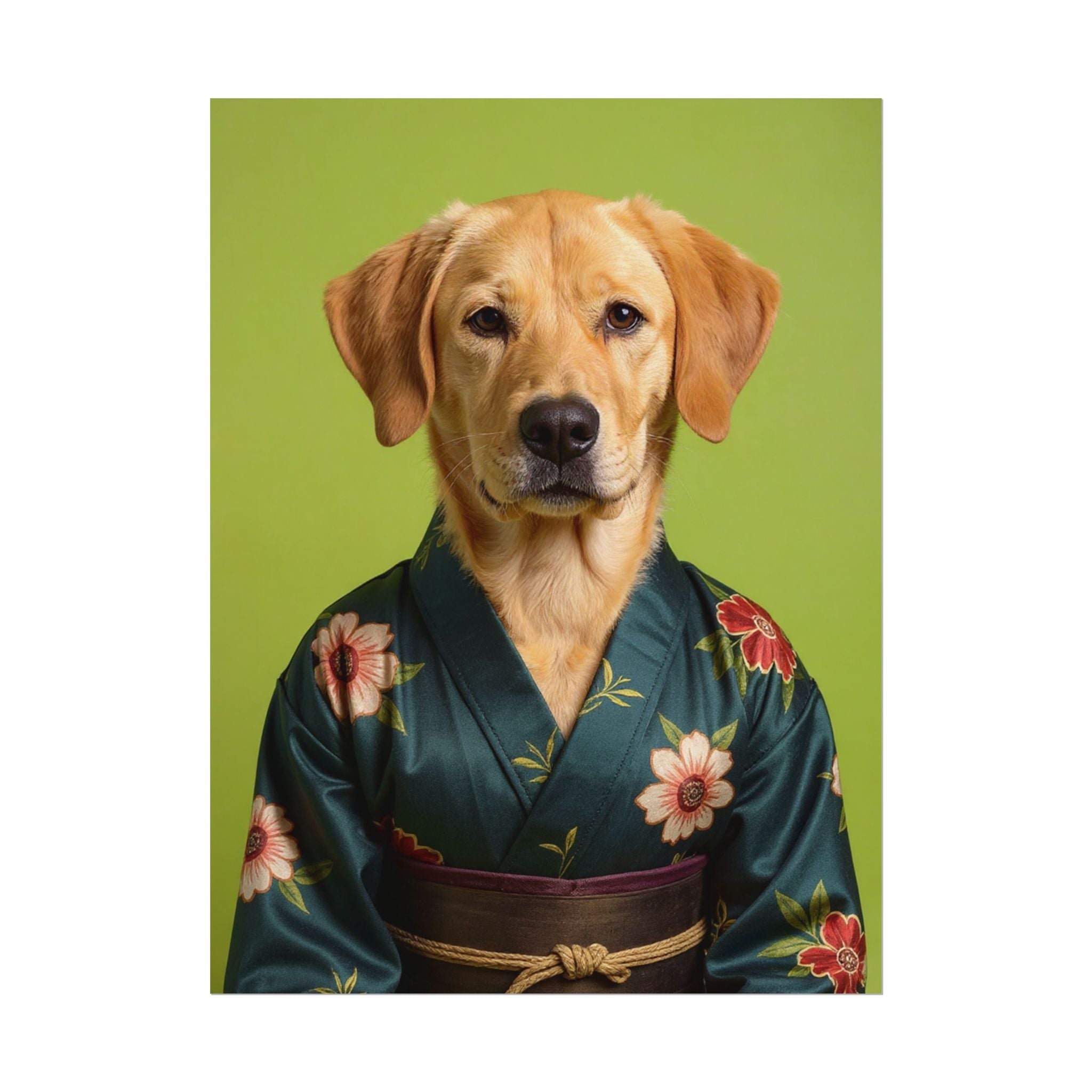 Dog Portrait FinArt - Kimono Vogue - 44f4e583
