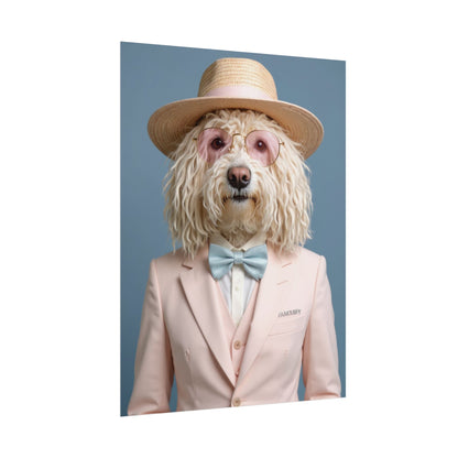 Dog Portrait FinArt - Pink Style - e0e1e324