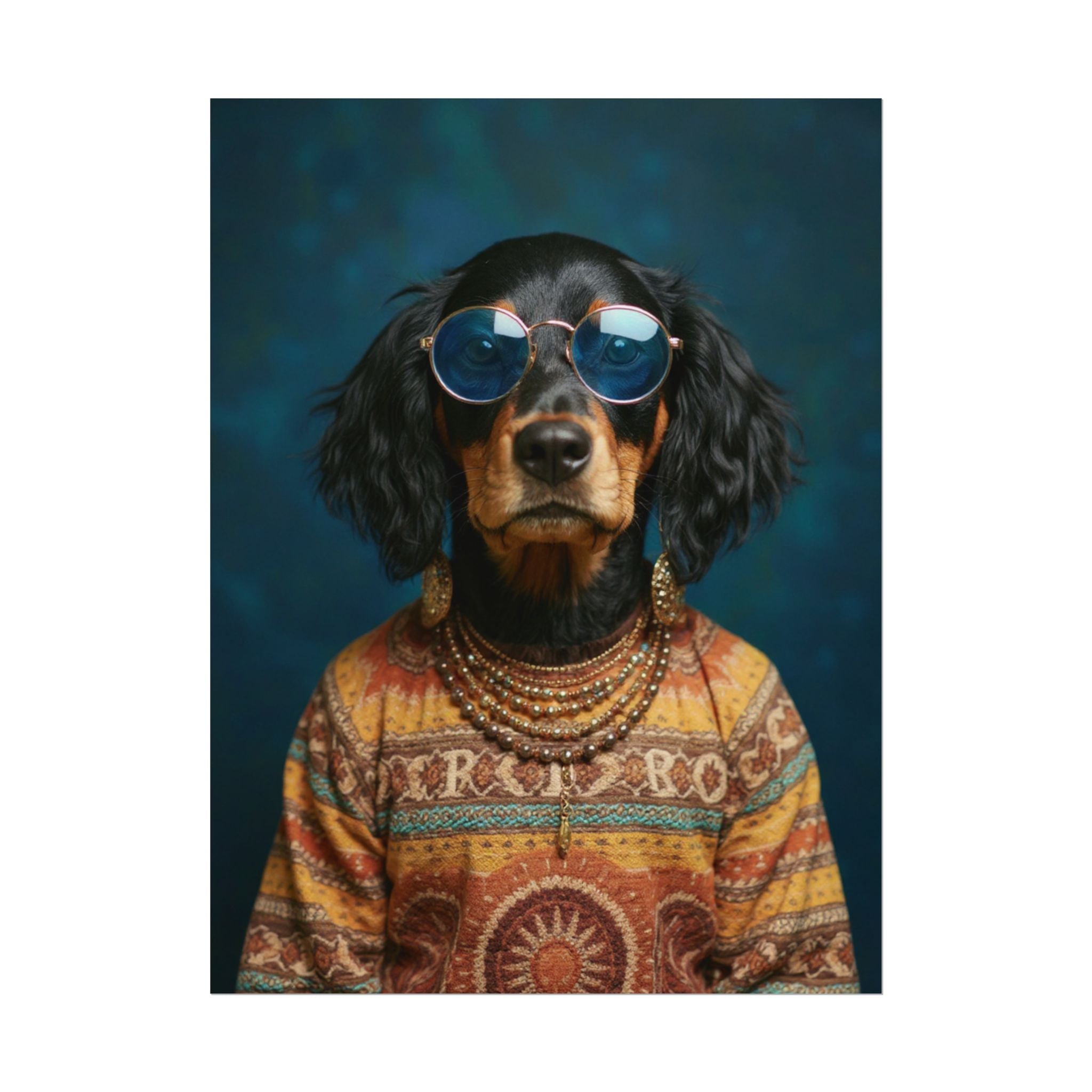 Dog Portrait FinArt - Hippy Style - 8a102245