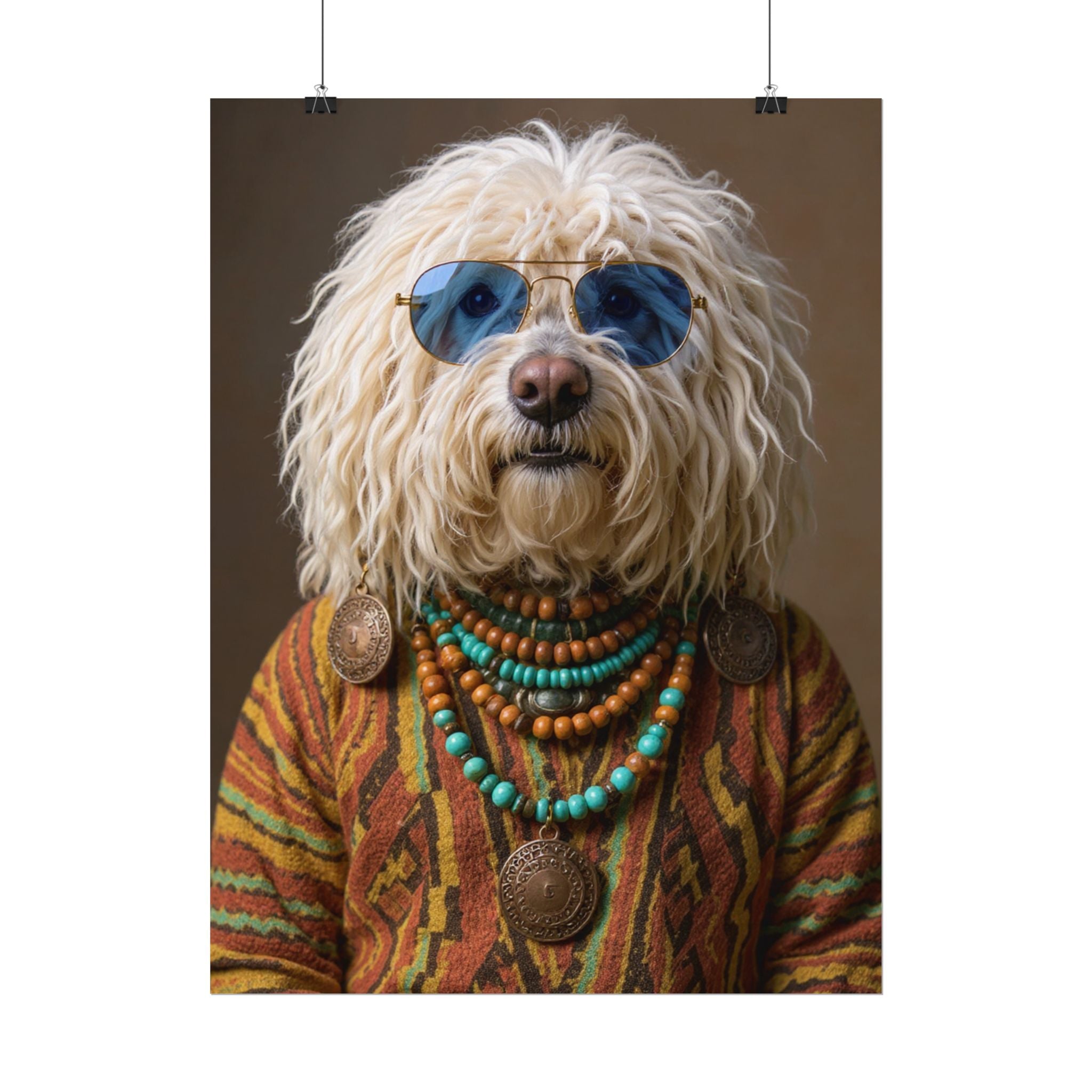 Dog Portrait FinArt - Hippy Style - 4c794bed