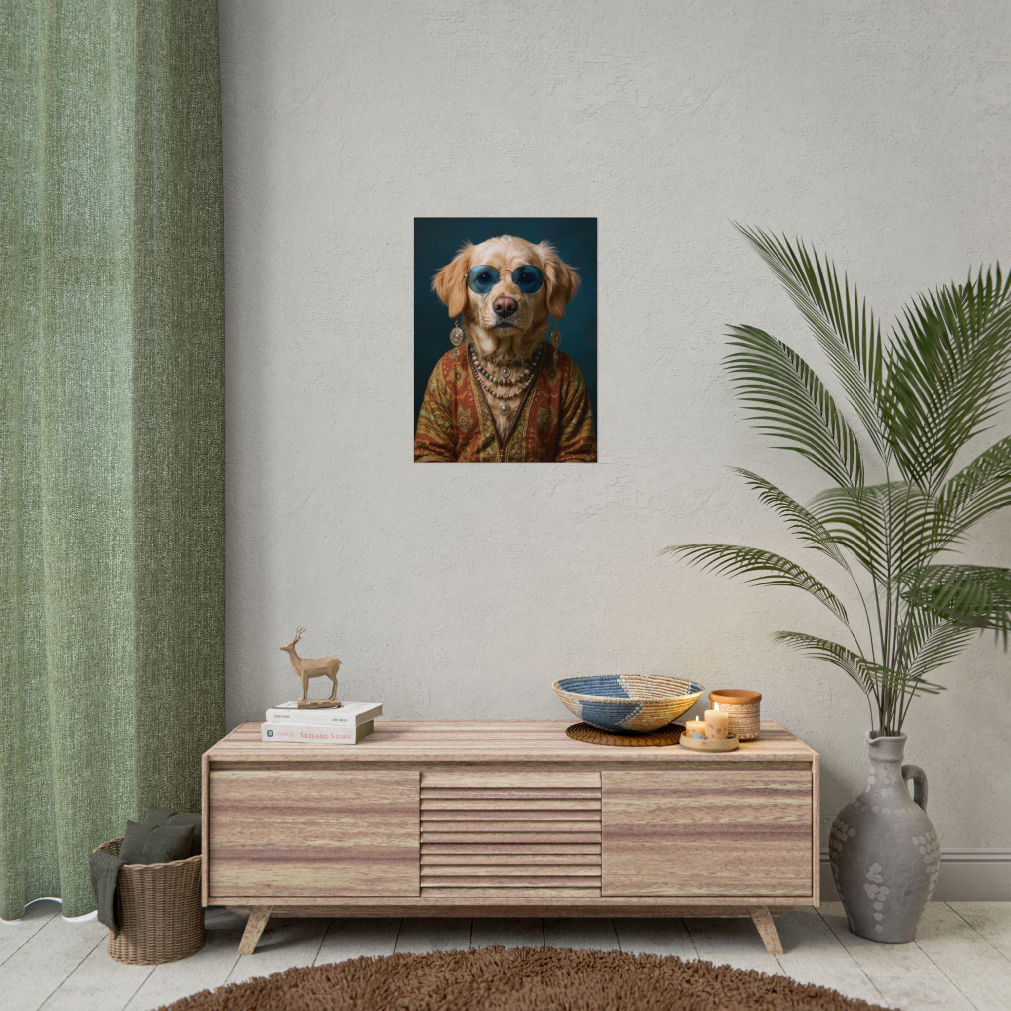 Dog Portrait FinArt - Hippy Style - f0b3ee10